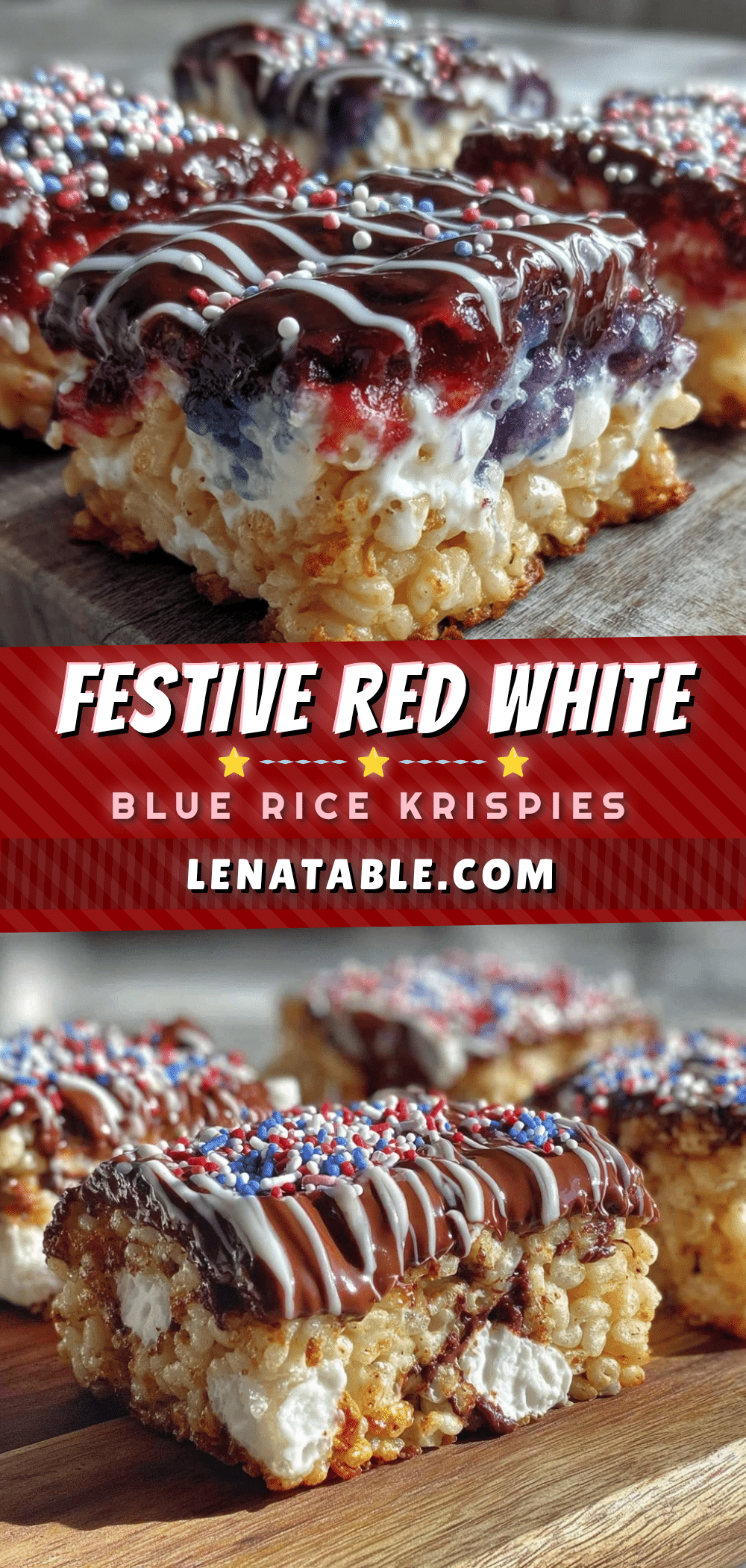patriotic Rice Krispie treats recipe