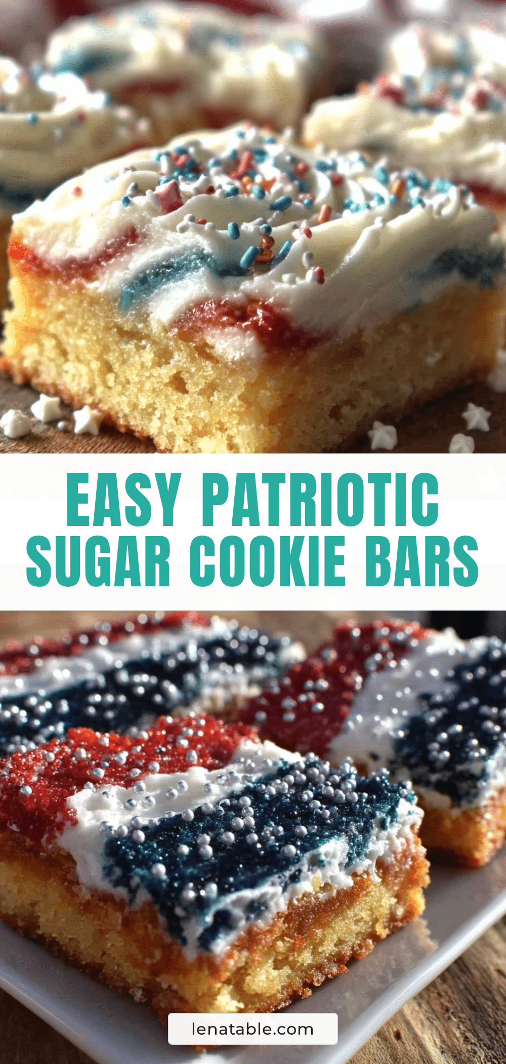 patriotic sugar cookie bars recipe