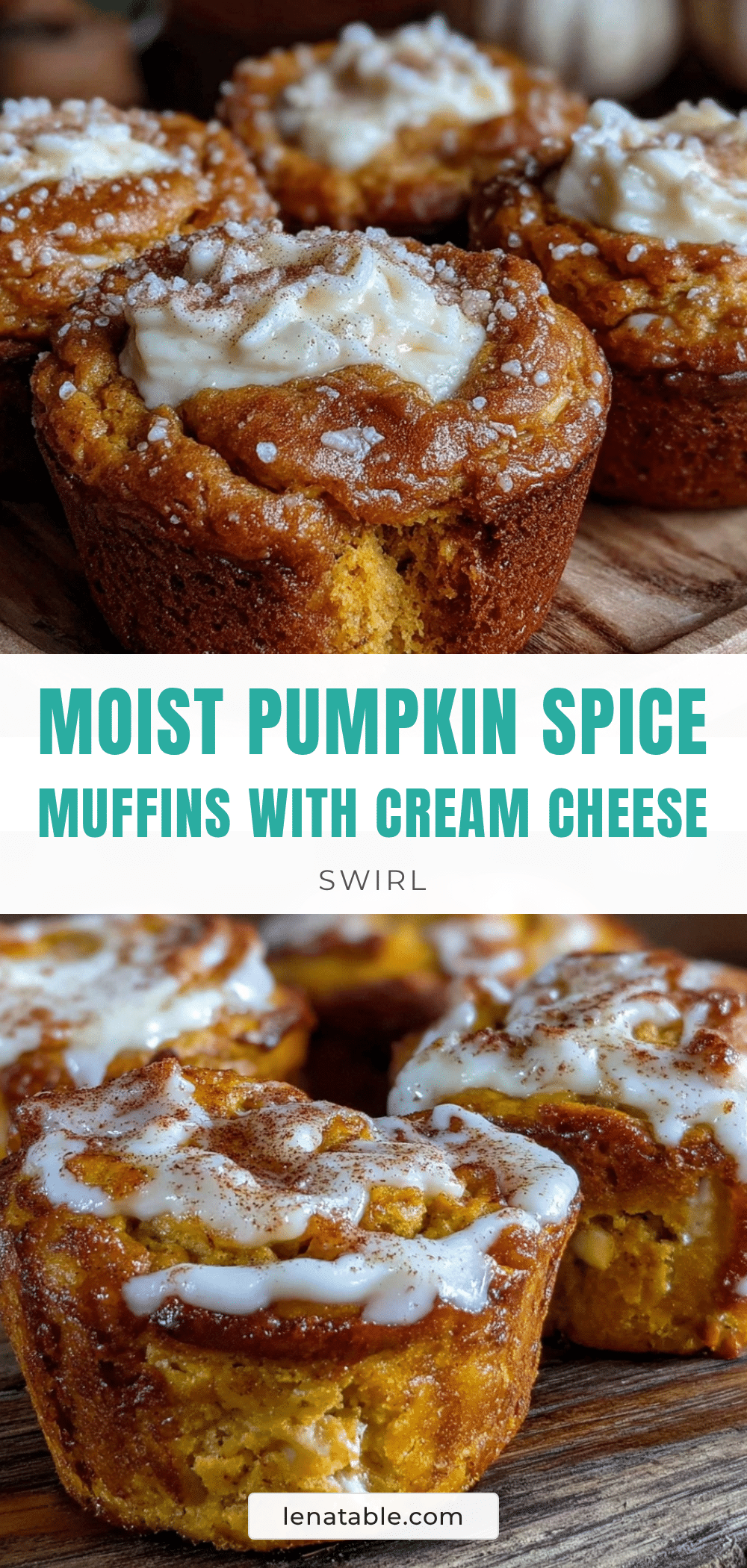 pumpkin spice muffins with cream cheese swirl recipe