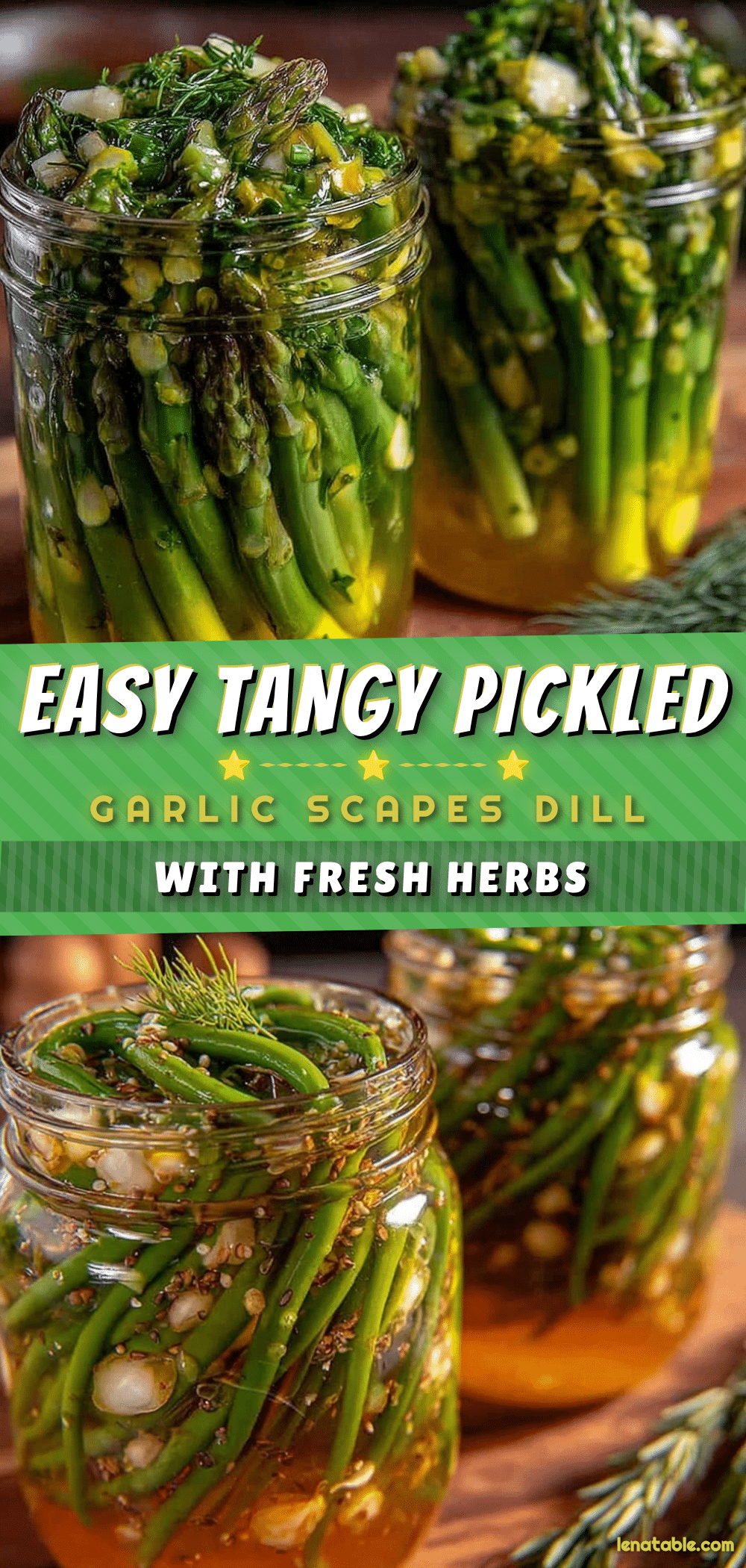 quick pickled garlic scapes recipe