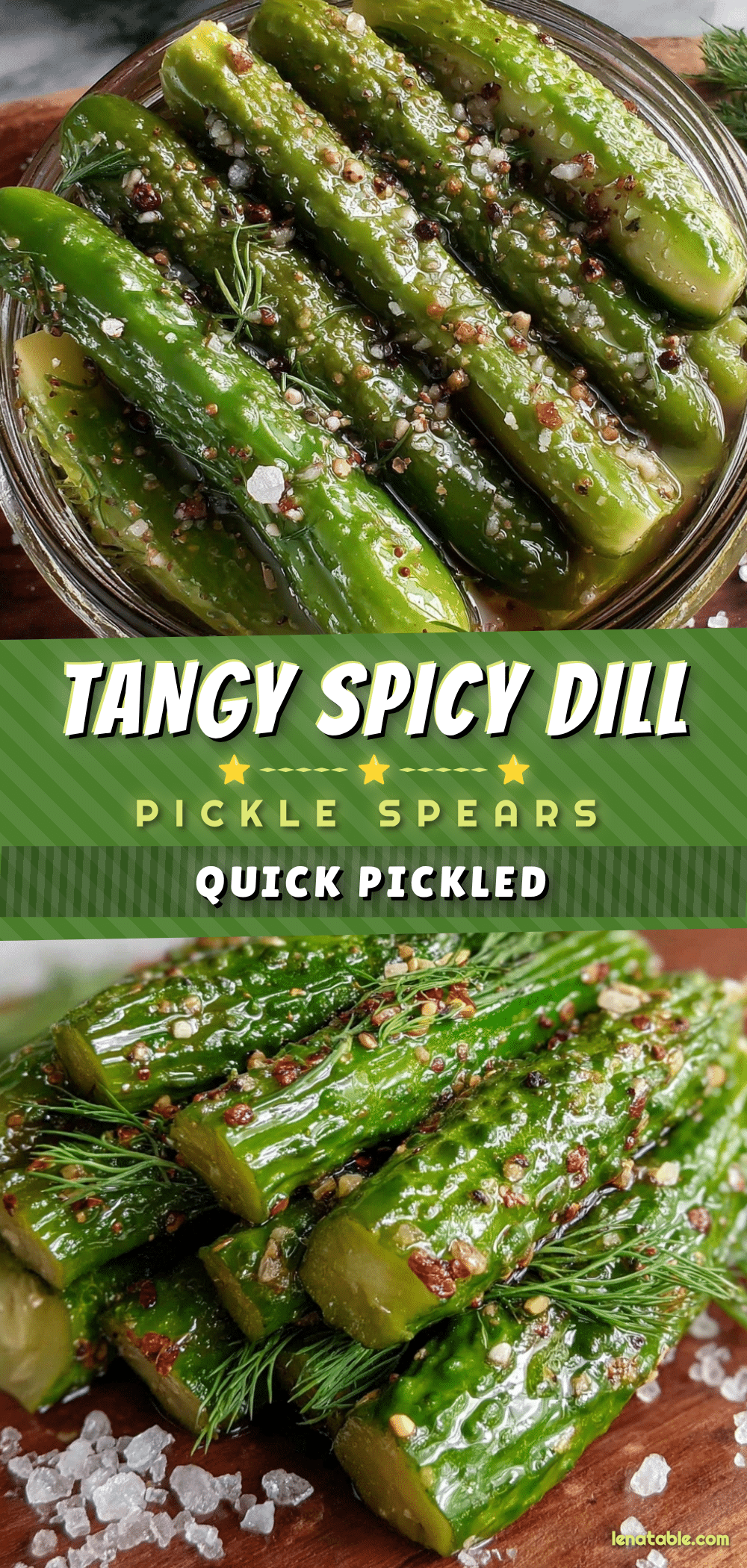 quick spicy dill pickle spears recipe