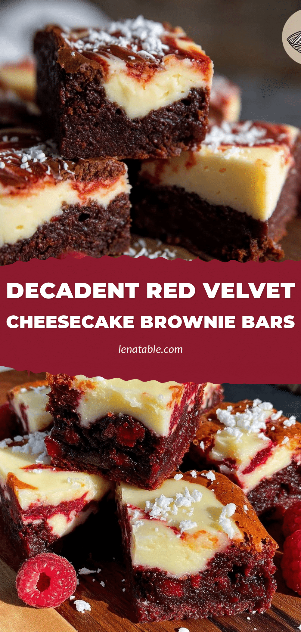 red velvet cheesecake brownie bars recipe