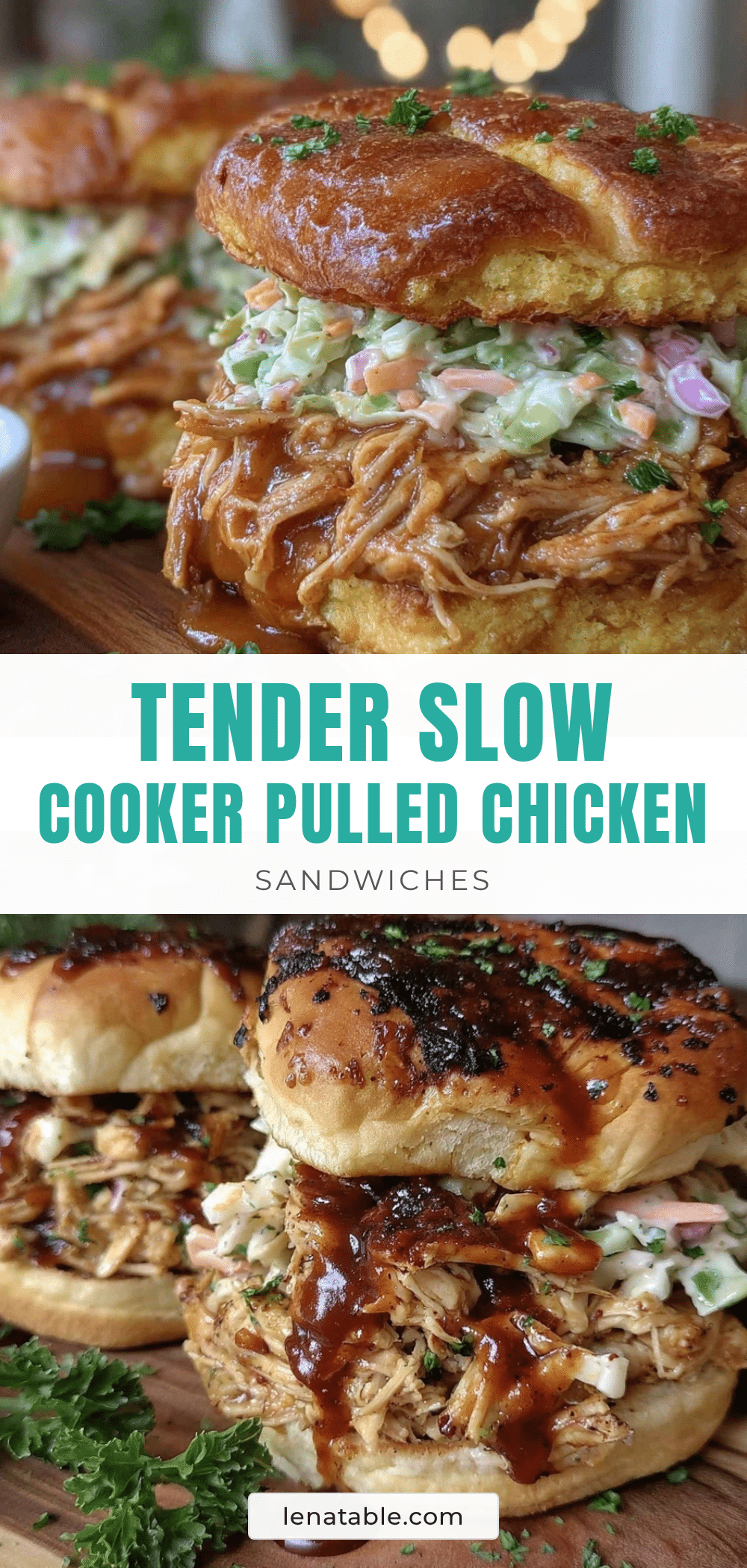 slow cooker pulled chicken sandwiches recipe