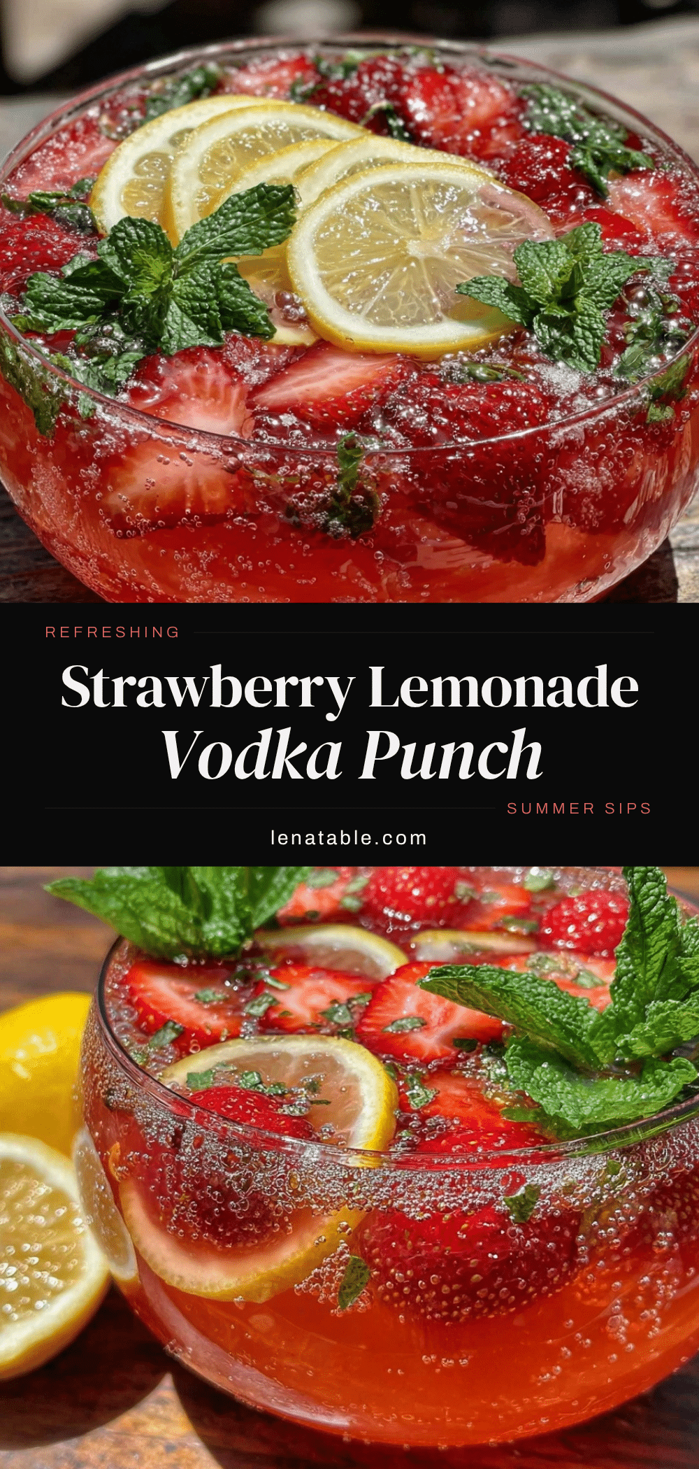 strawberry lemonade vodka punch recipe
