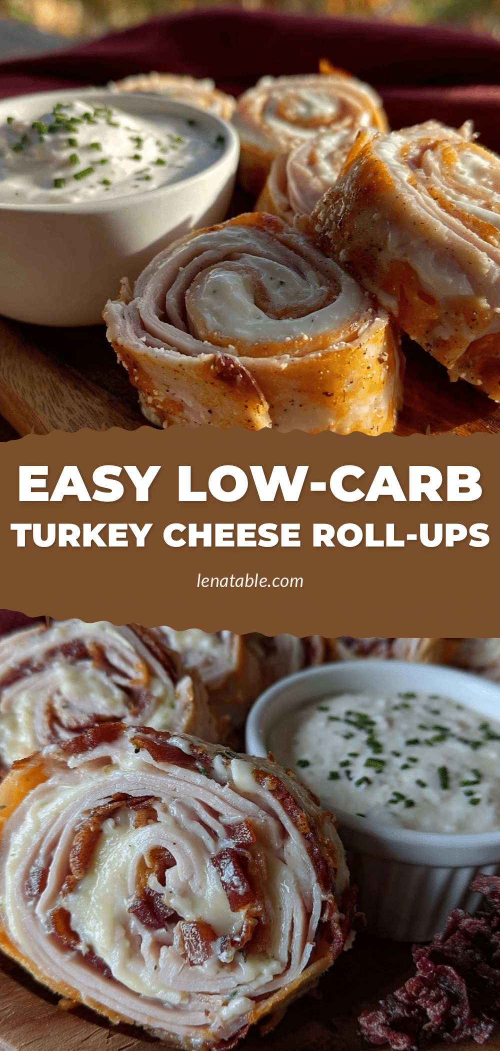 turkey and cheese roll-ups recipe