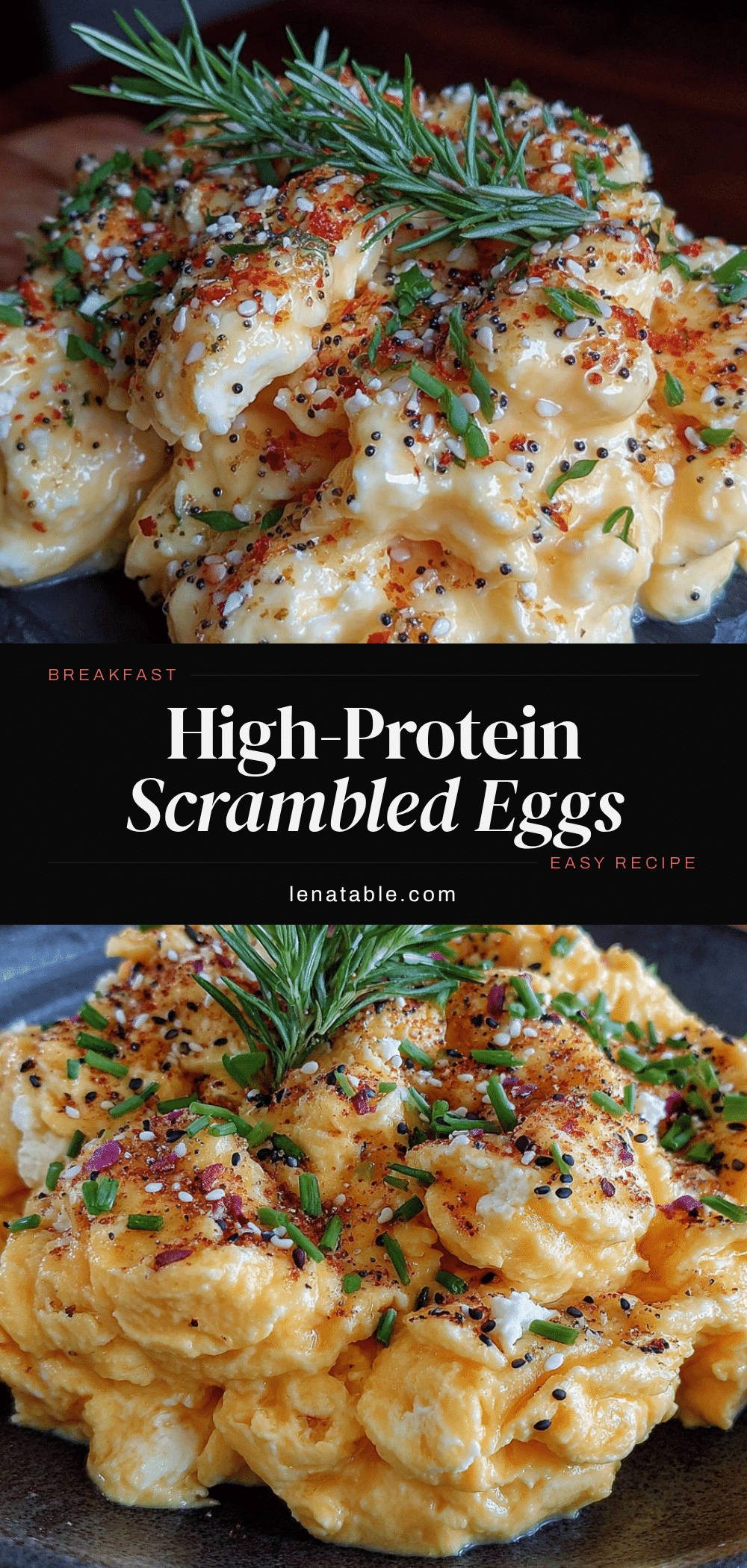 creamy cottage cheese scrambled eggs with everything bagel seasoning recipe