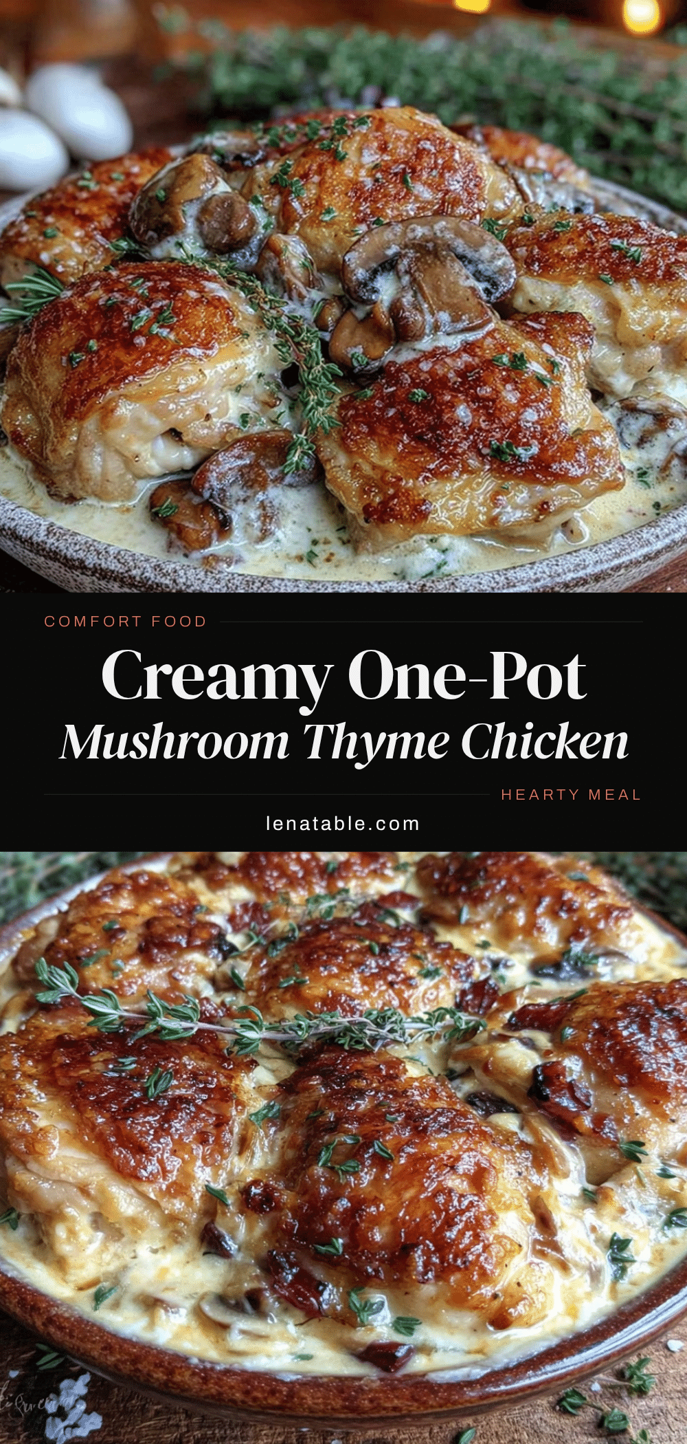 creamy one-pot mushroom chicken recipe