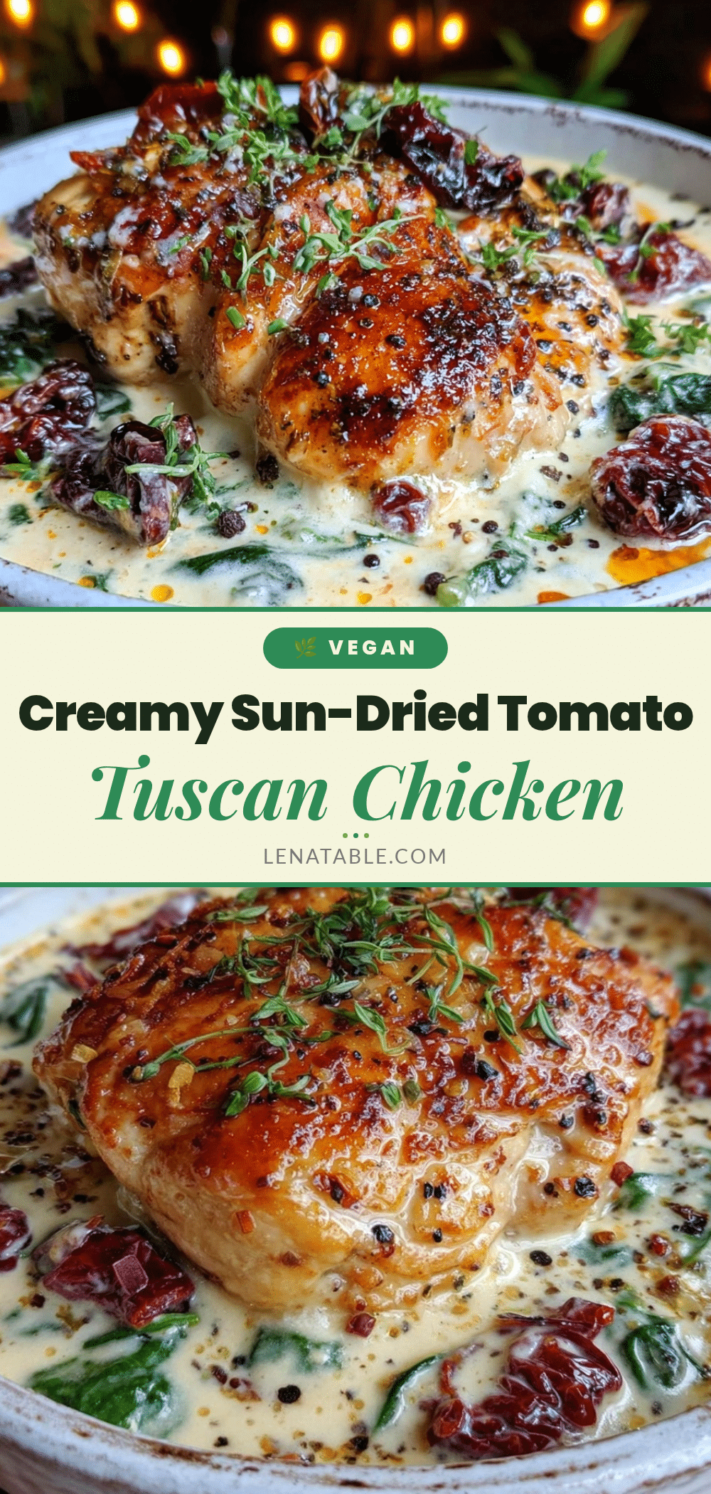 creamy tuscan chicken recipe
