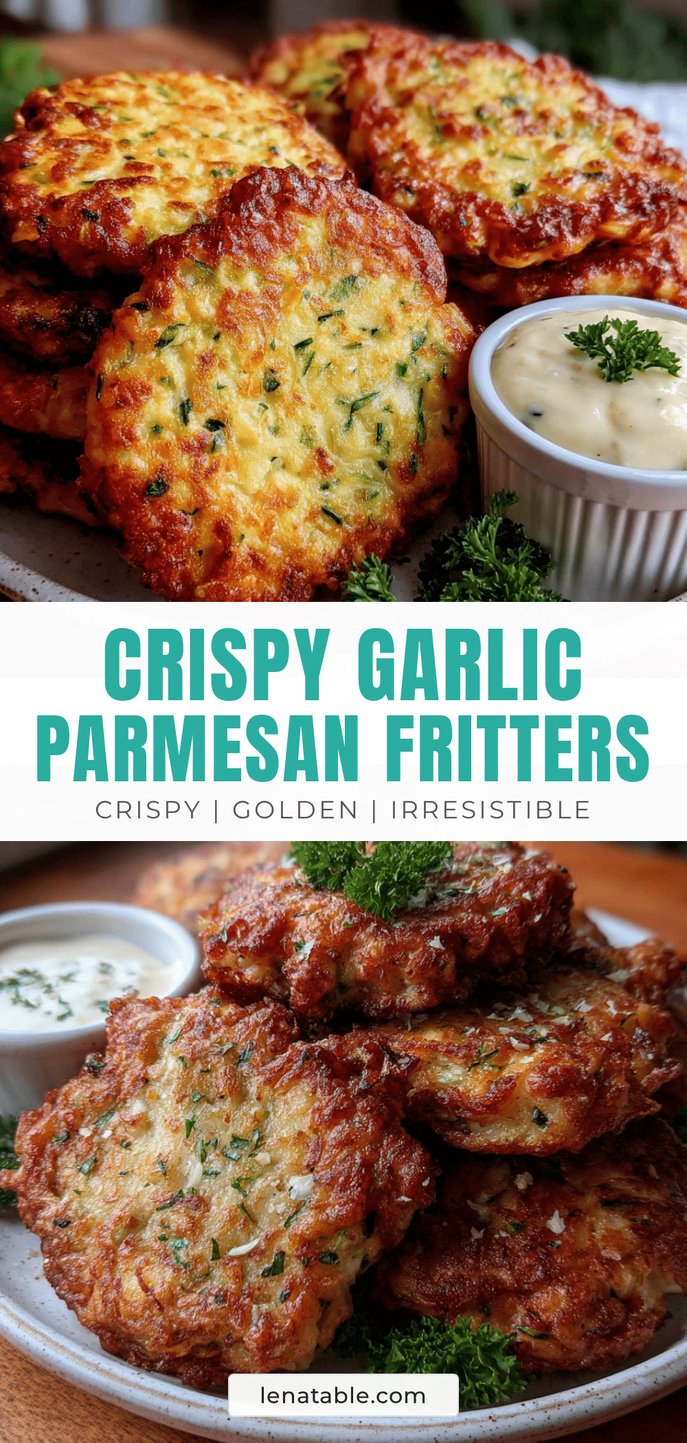 crispy parmesan zucchini fritters recipe