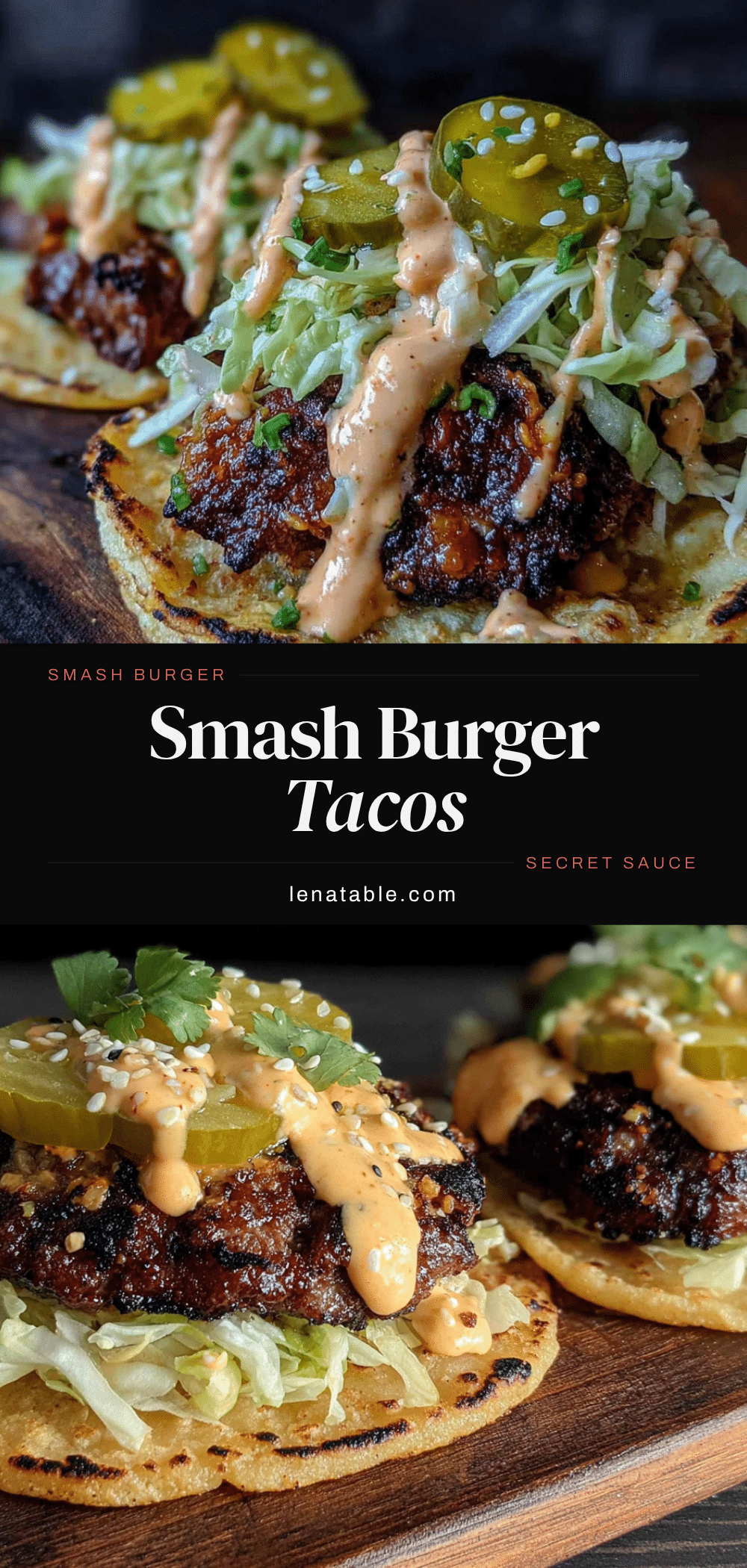 crispy smash burger tacos recipe