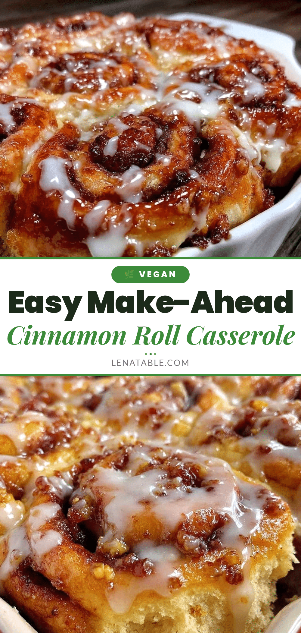 easy make-ahead cinnamon roll casserole recipe