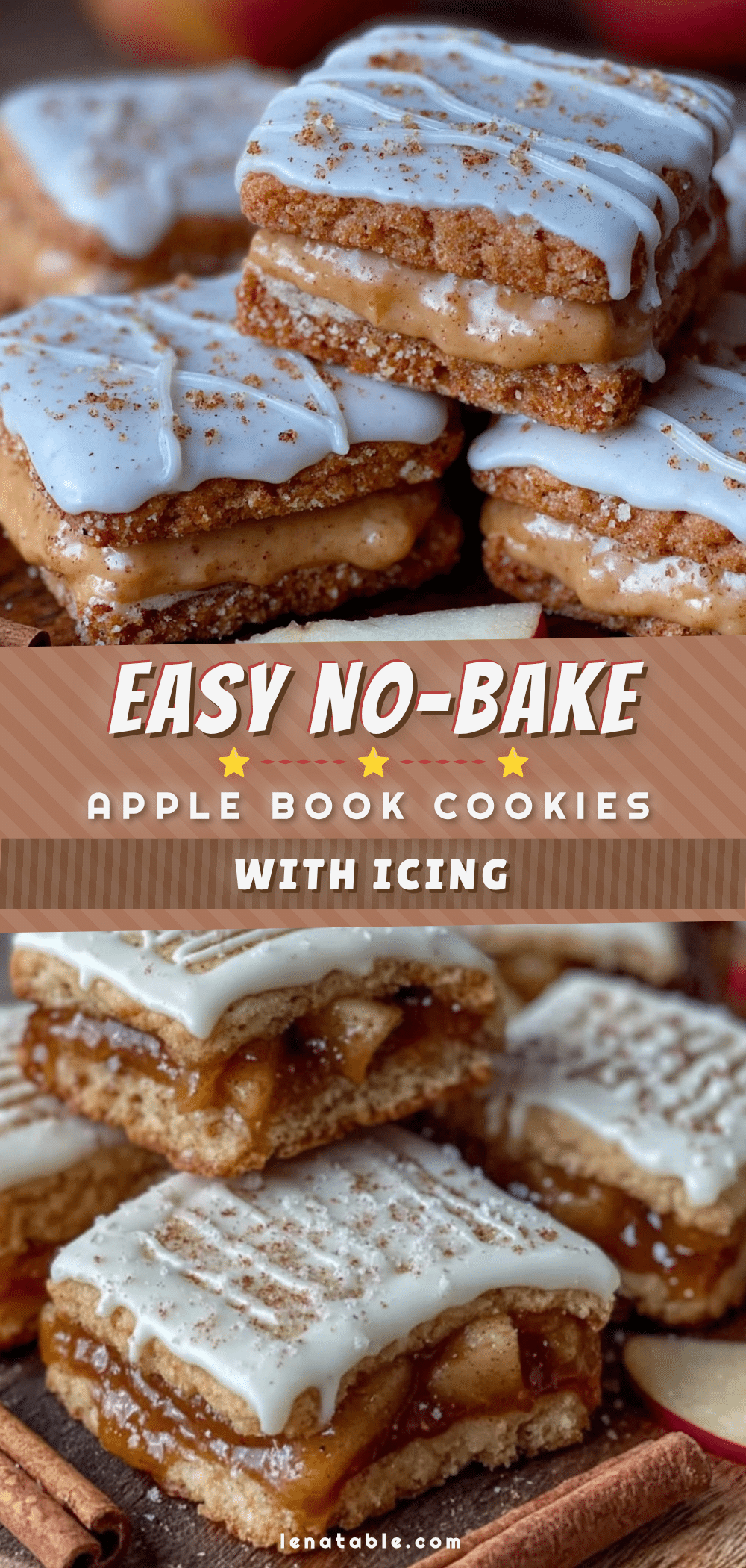easy no-bake apple book cookies recipe