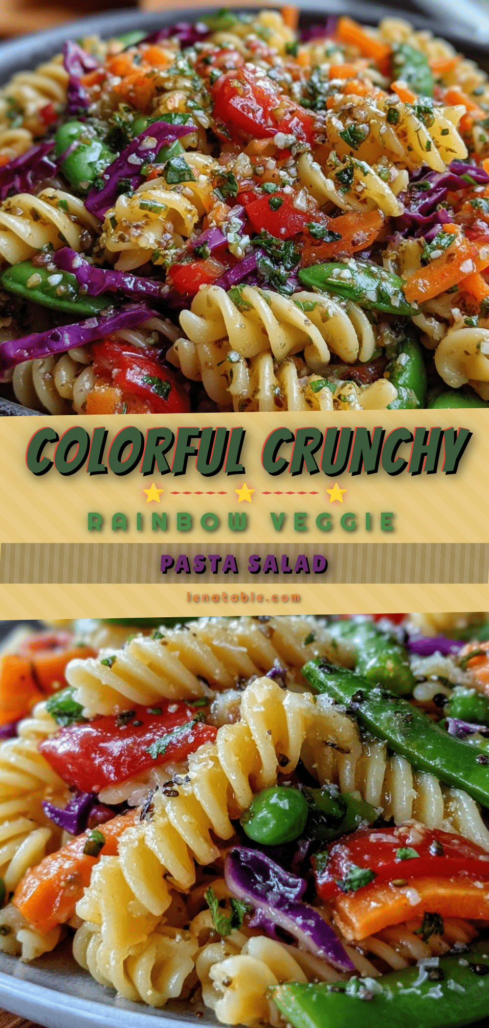 fresh rainbow veggie pasta salad recipe
