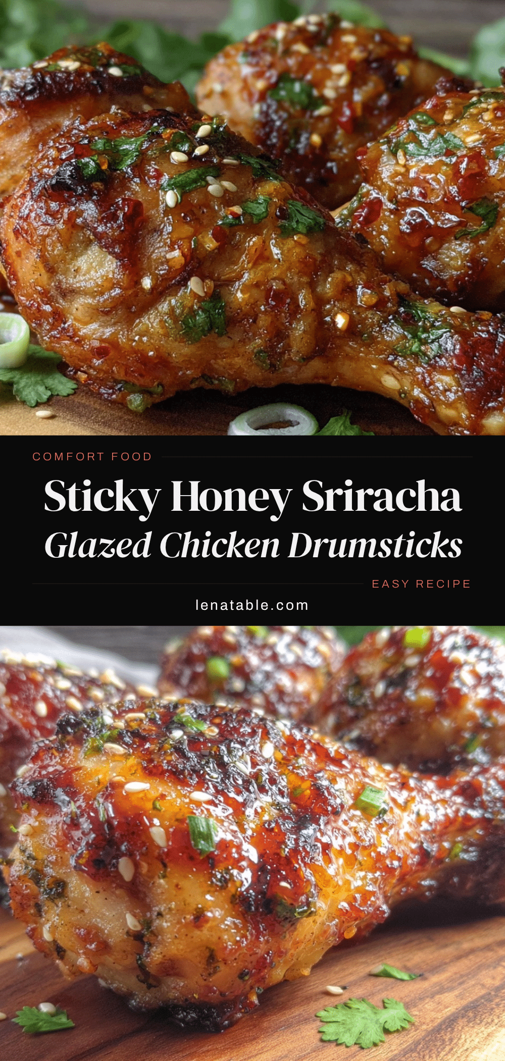 honey sriracha glazed chicken drumsticks recipe