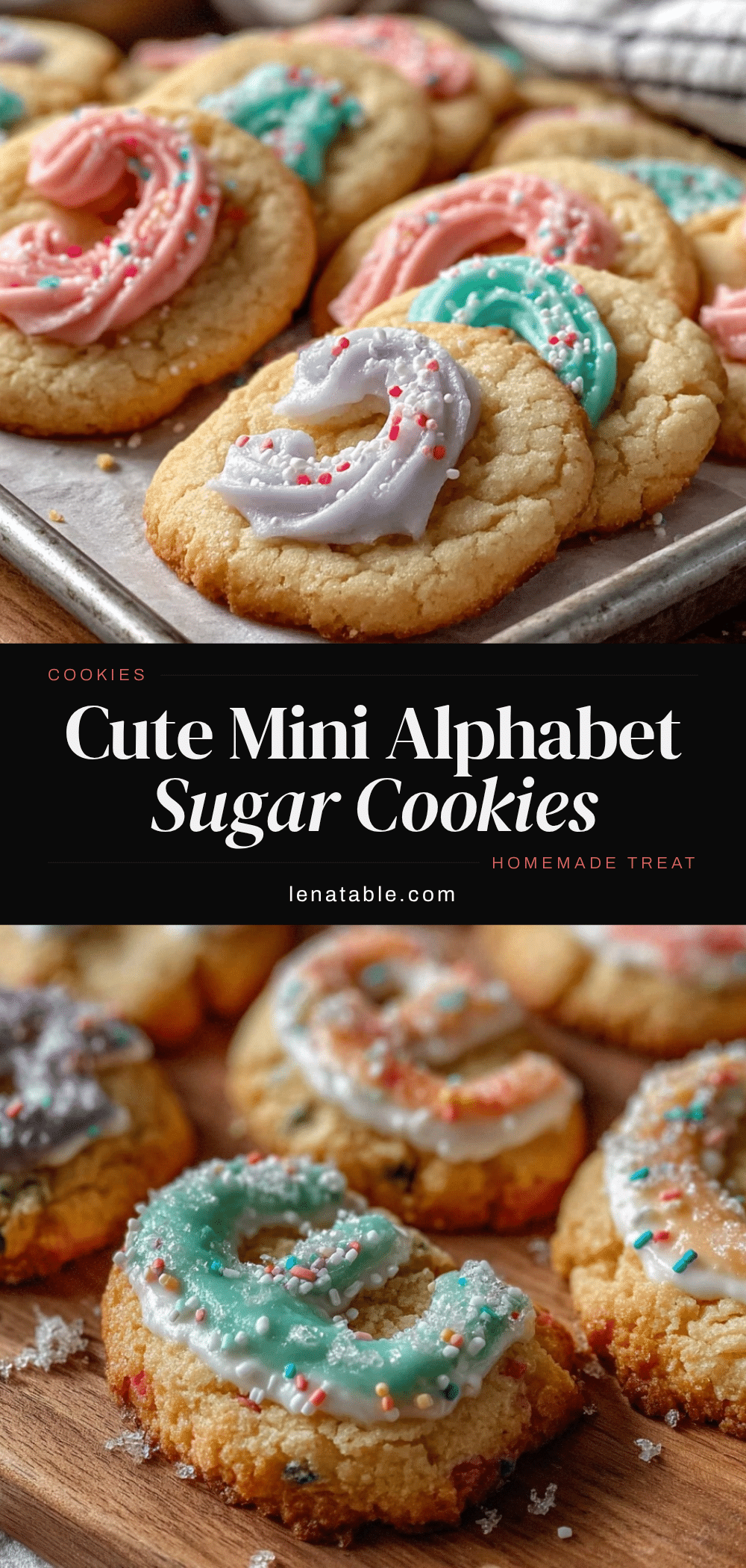 mini alphabet sugar cookies recipe