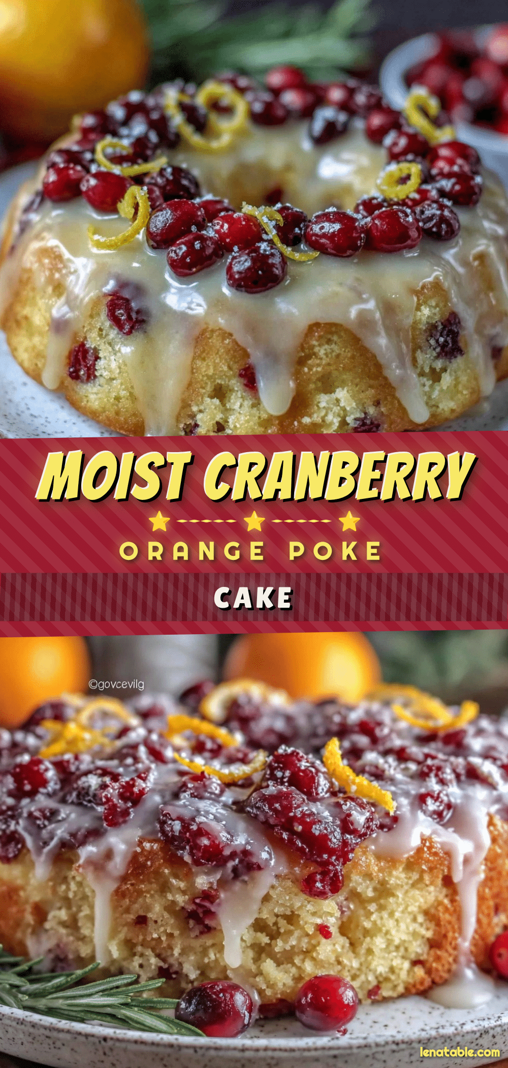moist cranberry orange poke cake recipe
