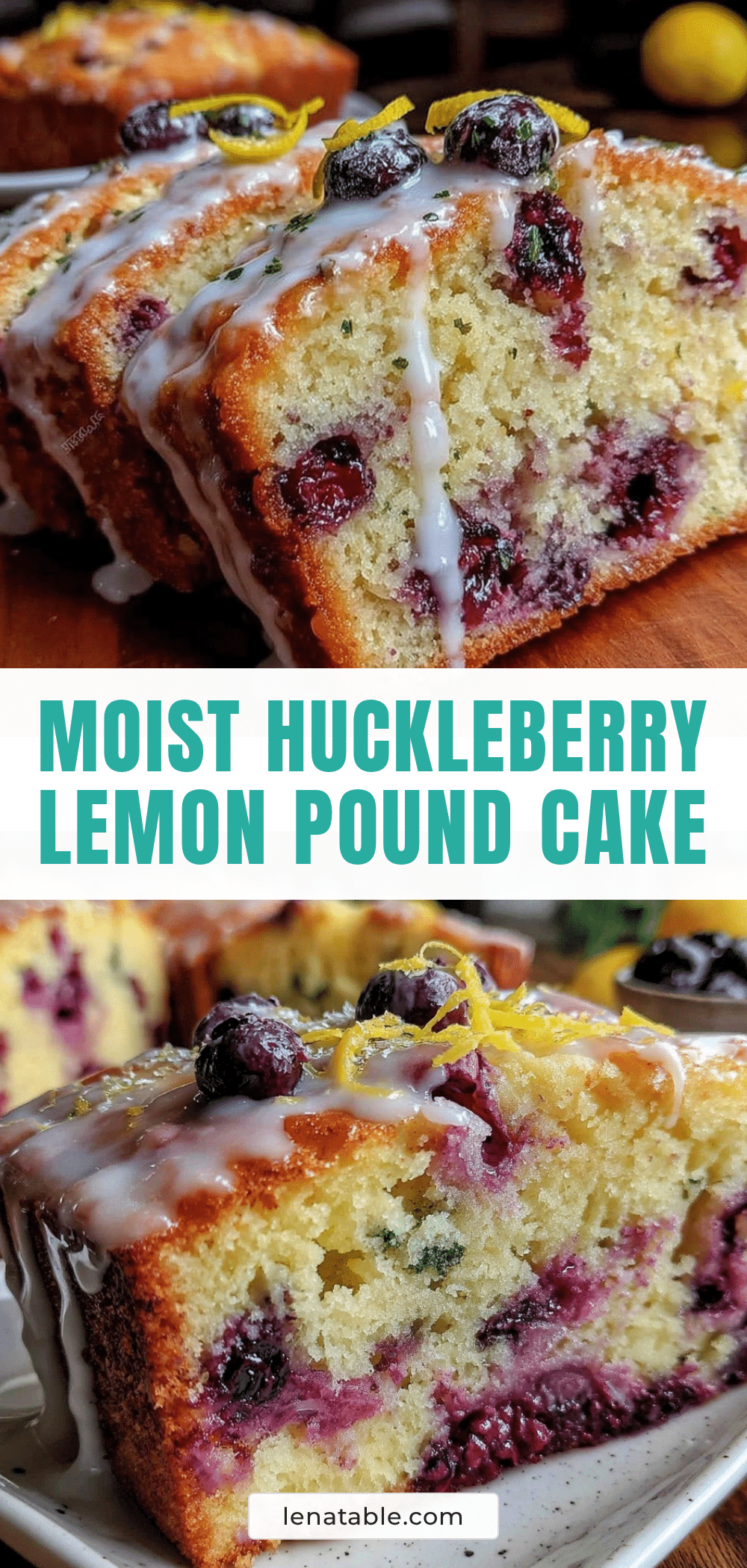 moist huckleberry lemon pound cake recipe