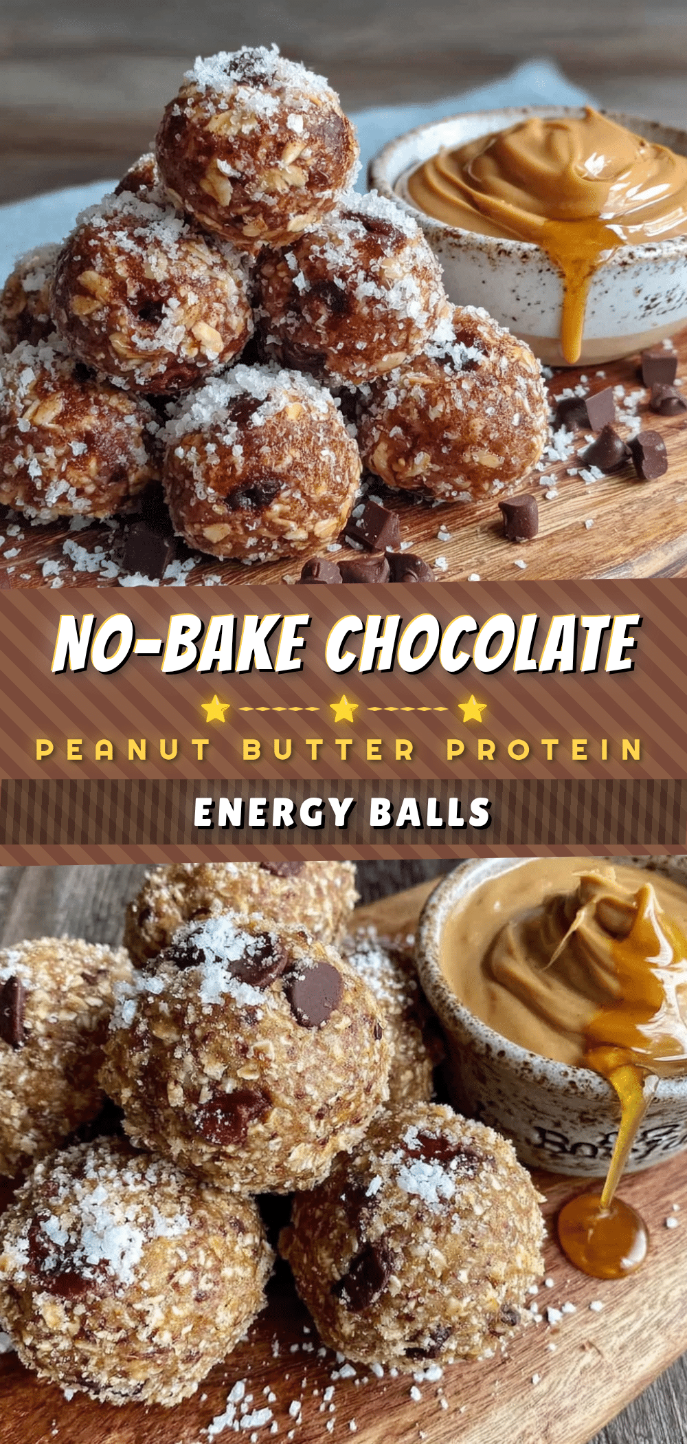 No-Bake Chocolate Peanut Butter Energy Balls recipe