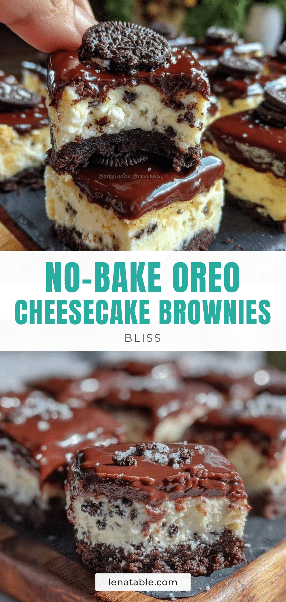 no-bake oreo cheesecake brownies recipe