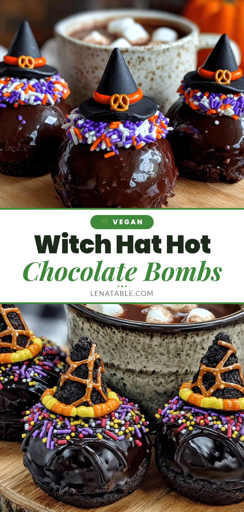 witch hat hot chocolate bombs recipe