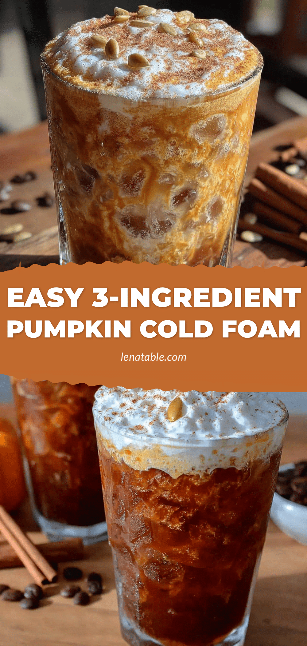 3-ingredient pumpkin cold foam recipe