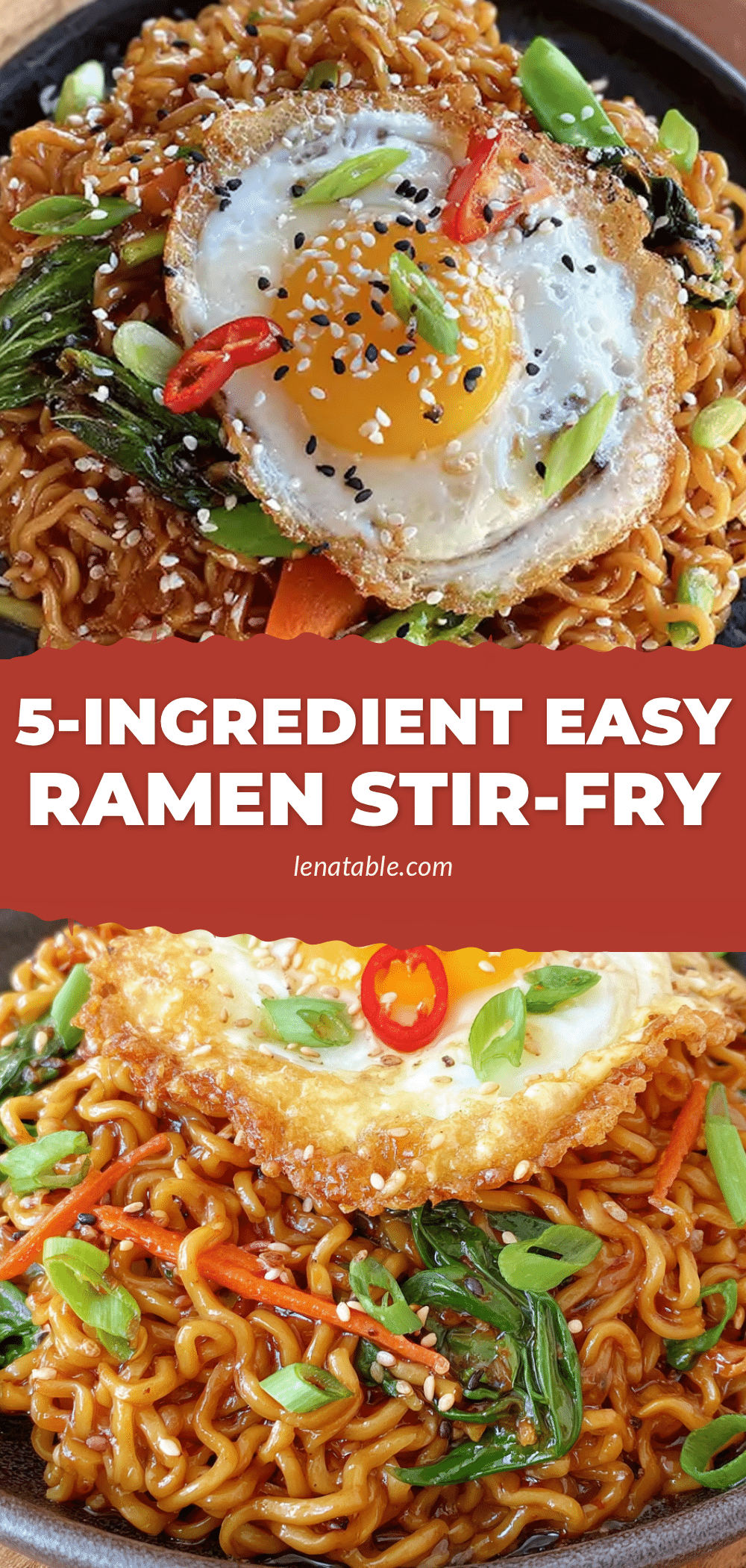 5-ingredient ramen noodle stir-fry recipe