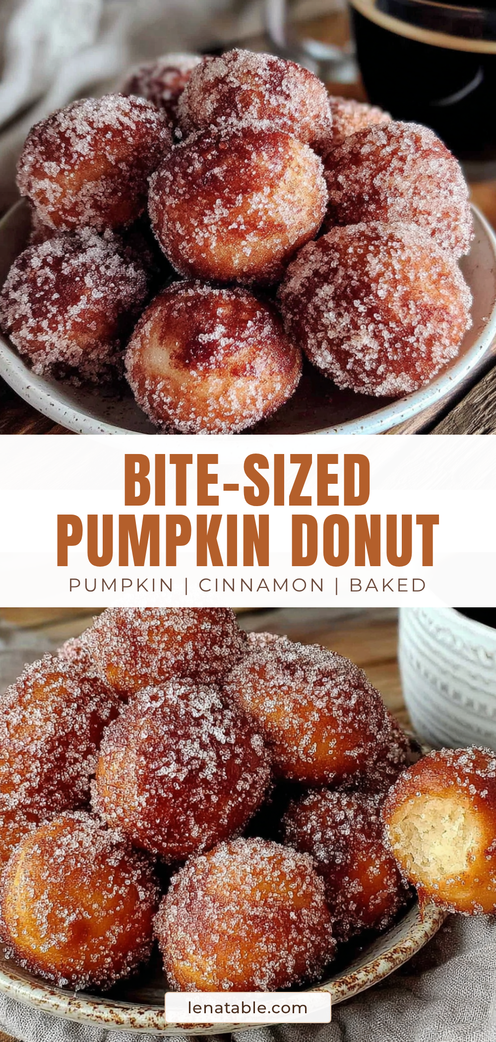 baked pumpkin donut holes recipe