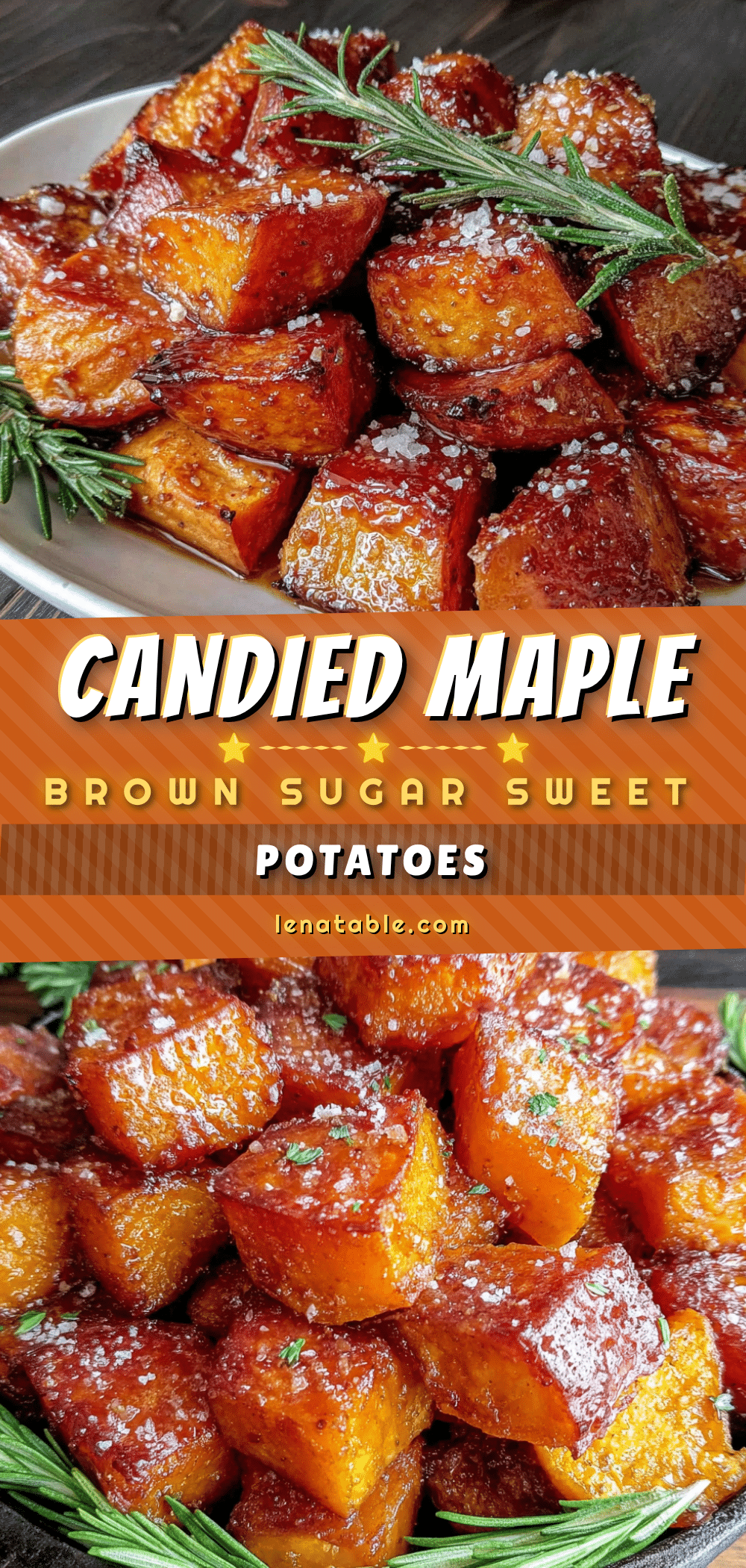 candied maple brown sugar sweet potatoes recipe