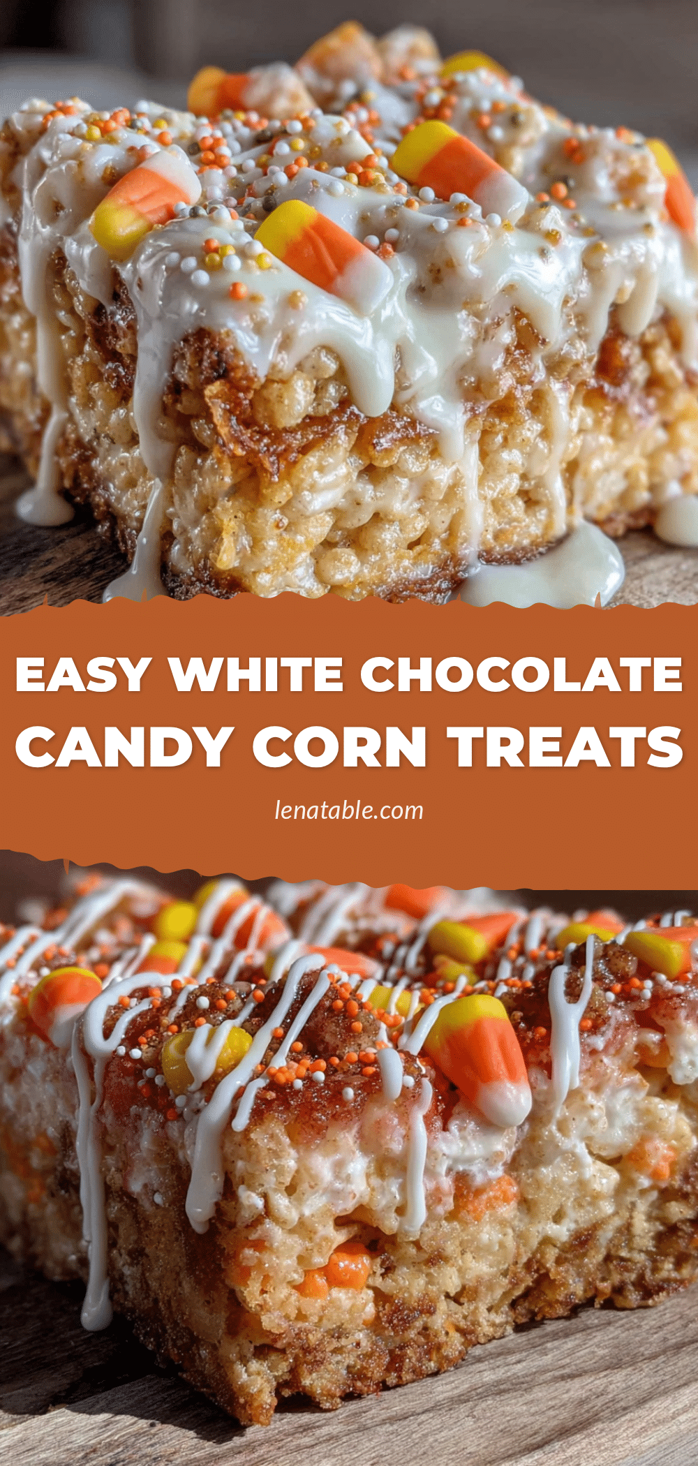 candy corn krispie treats recipe