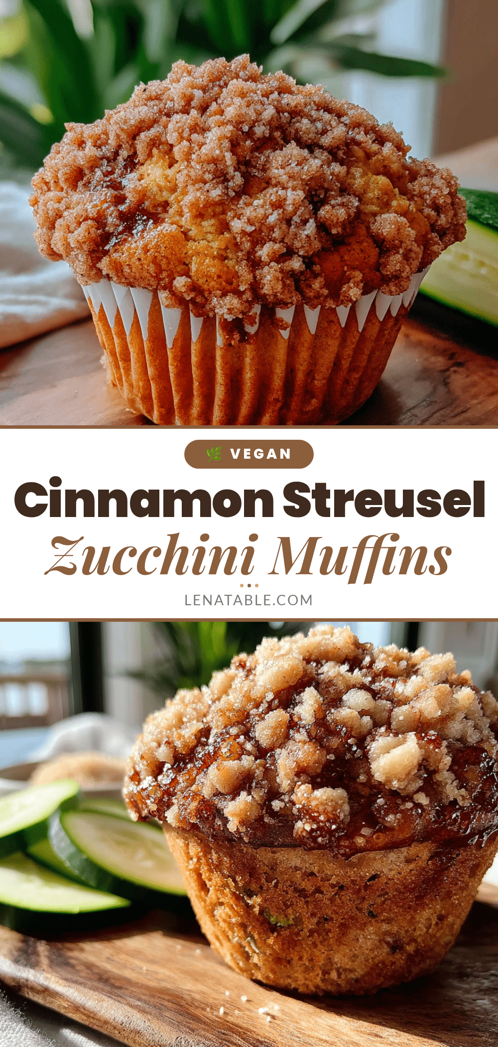 cinnamon sugar zucchini muffins recipe