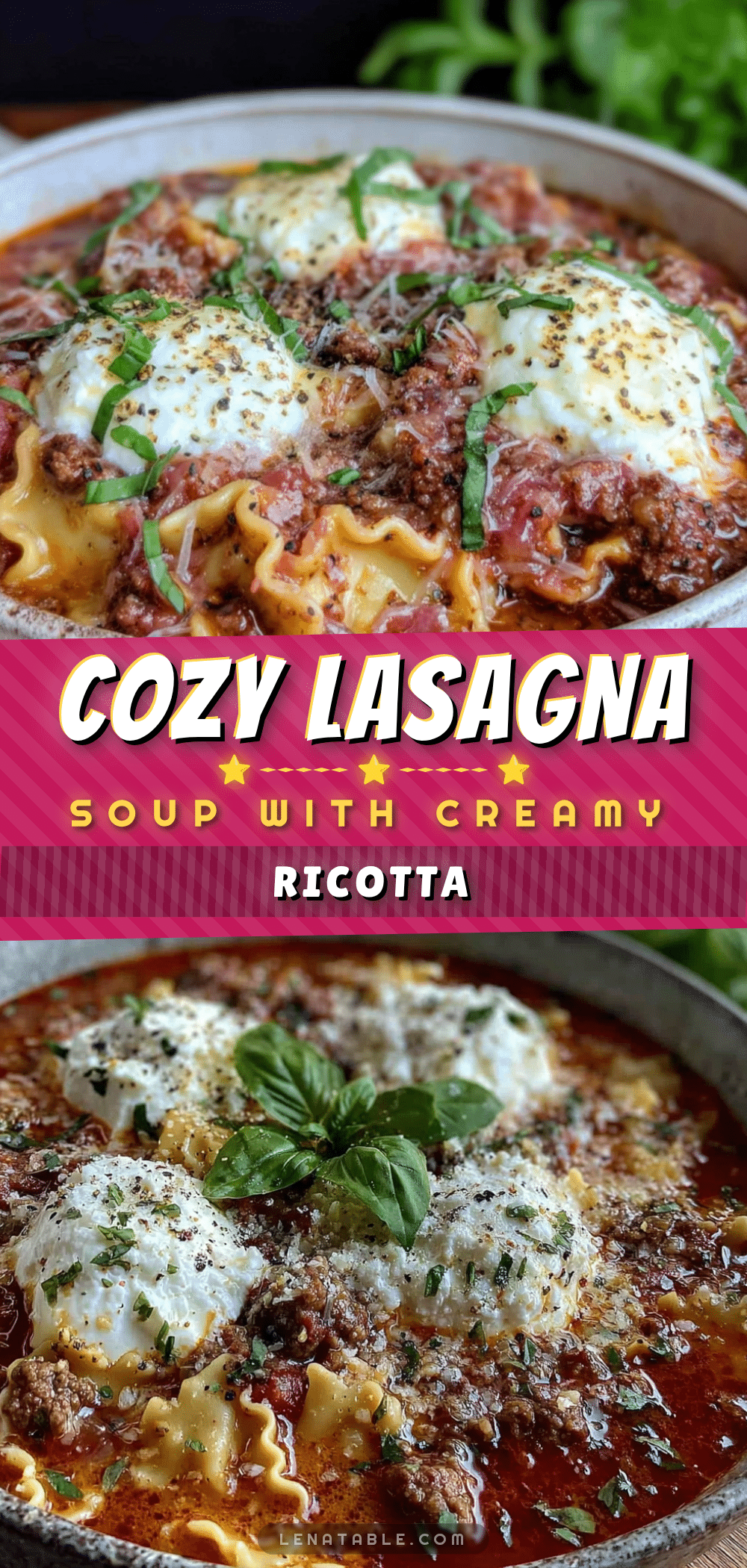 cozy lasagna soup with creamy ricotta recipe