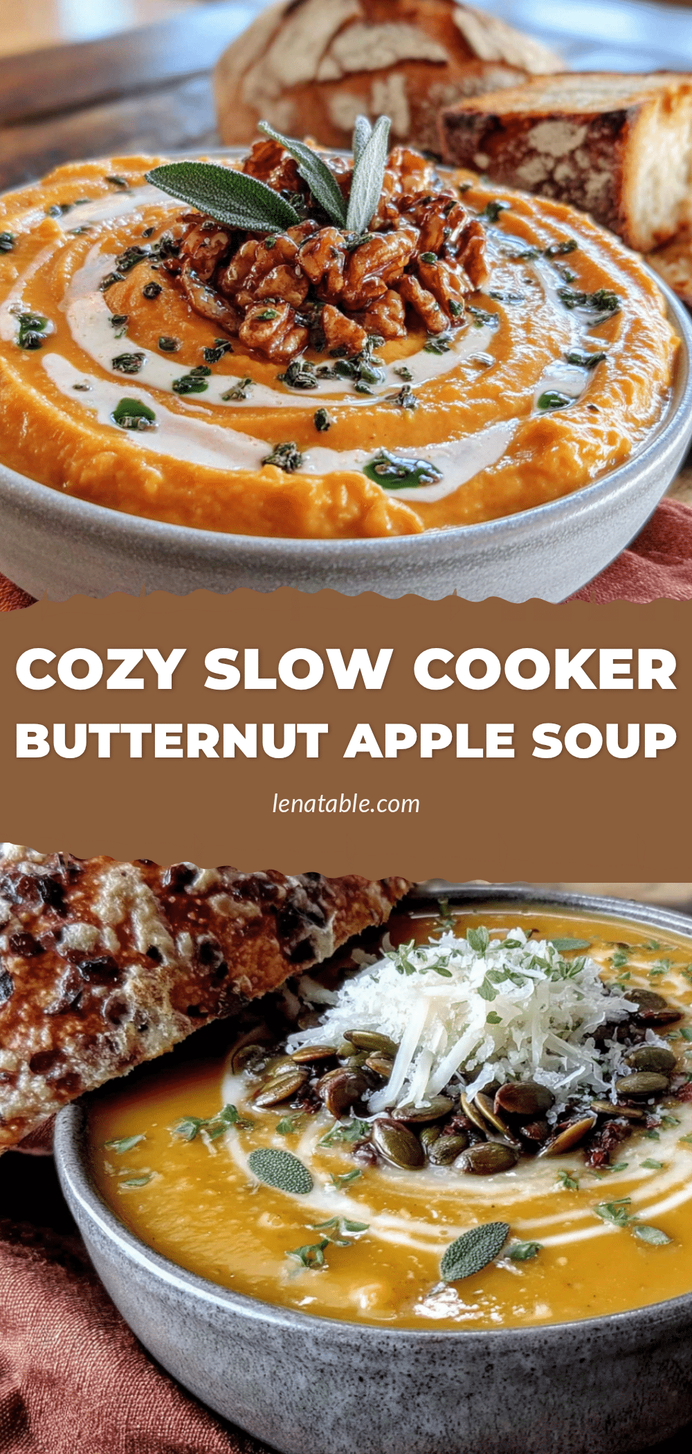 cozy slow cooker butternut squash apple soup recipe