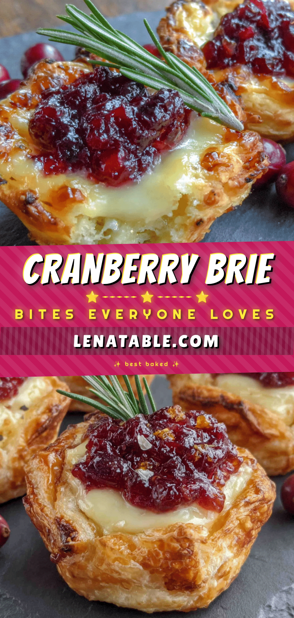 cranberry brie bites recipe