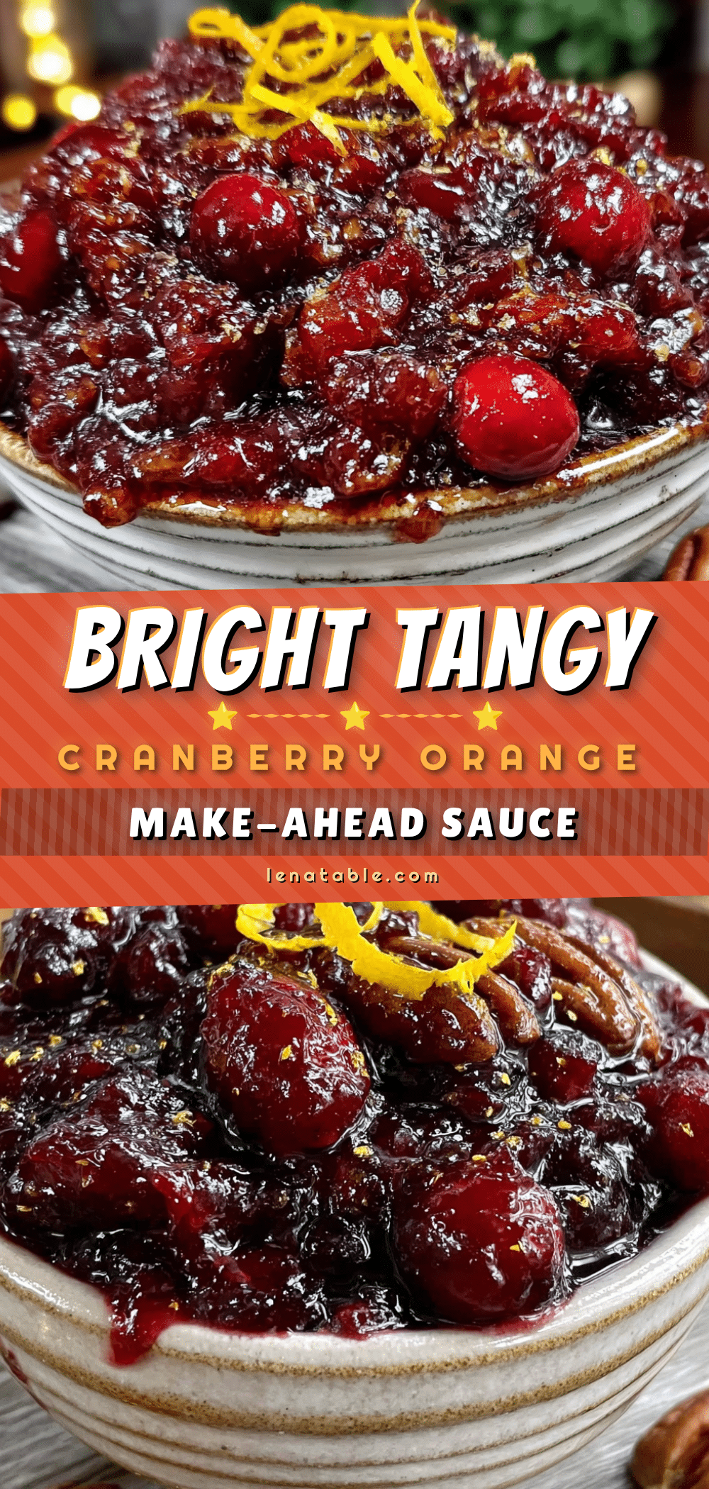 cranberry orange sauce with pecans recipe