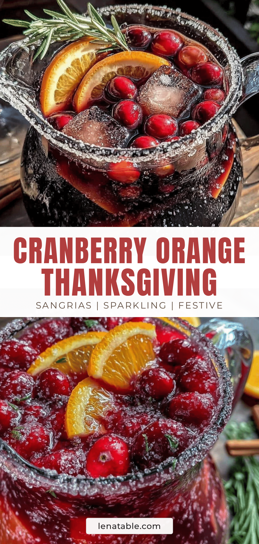 cranberry orange thanksgiving sangria recipe