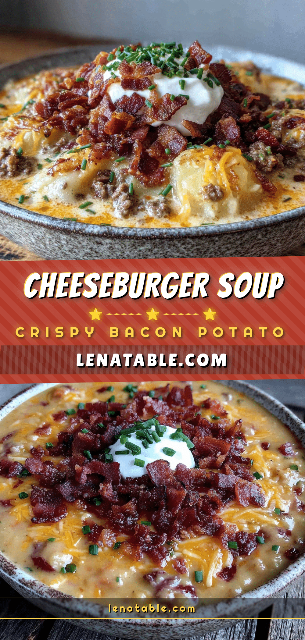 creamy cheeseburger potato soup recipe