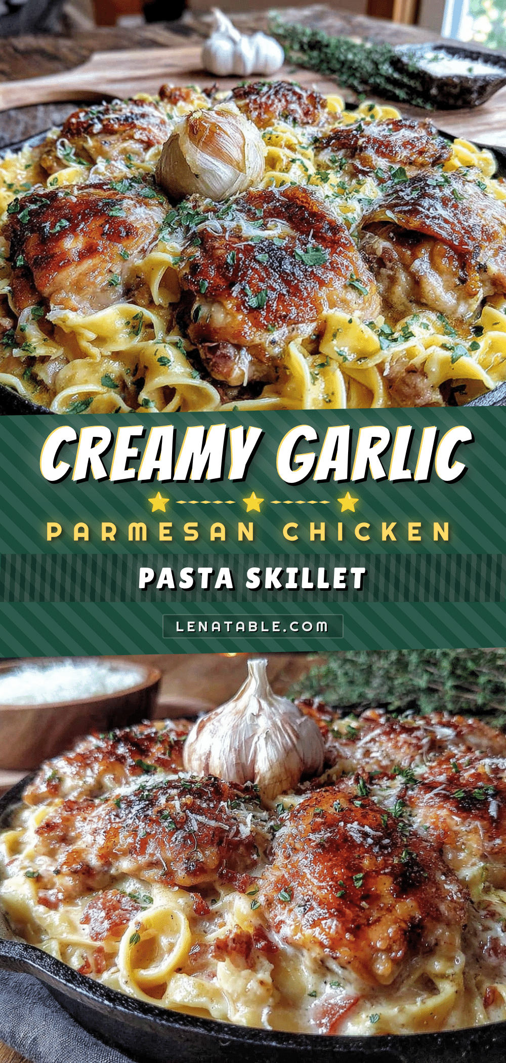 creamy garlic parmesan chicken pasta recipe