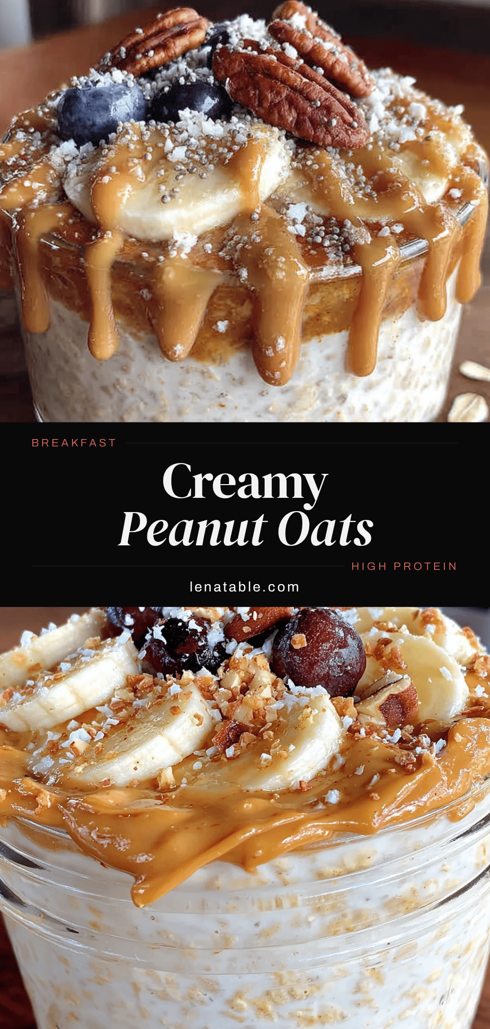 creamy high-protein peanut butter overnight oats recipe