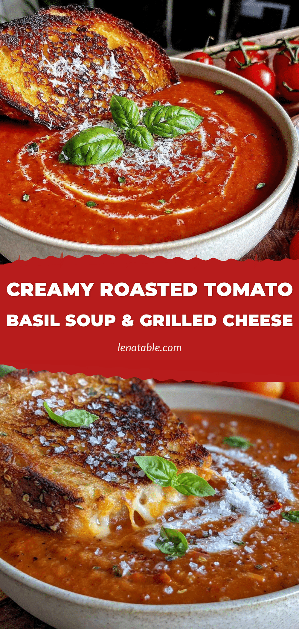 creamy roasted tomato basil soup recipe