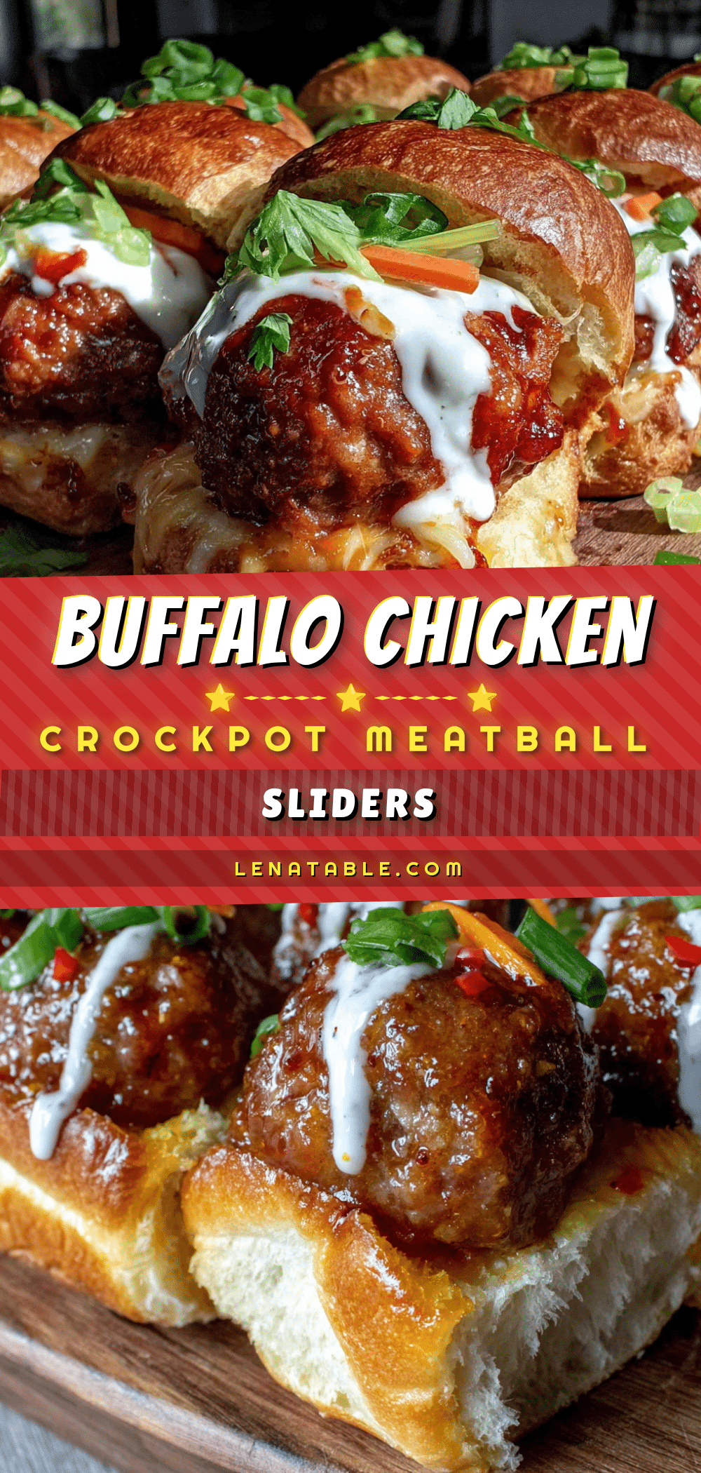 crockpot buffalo chicken meatball sliders recipe