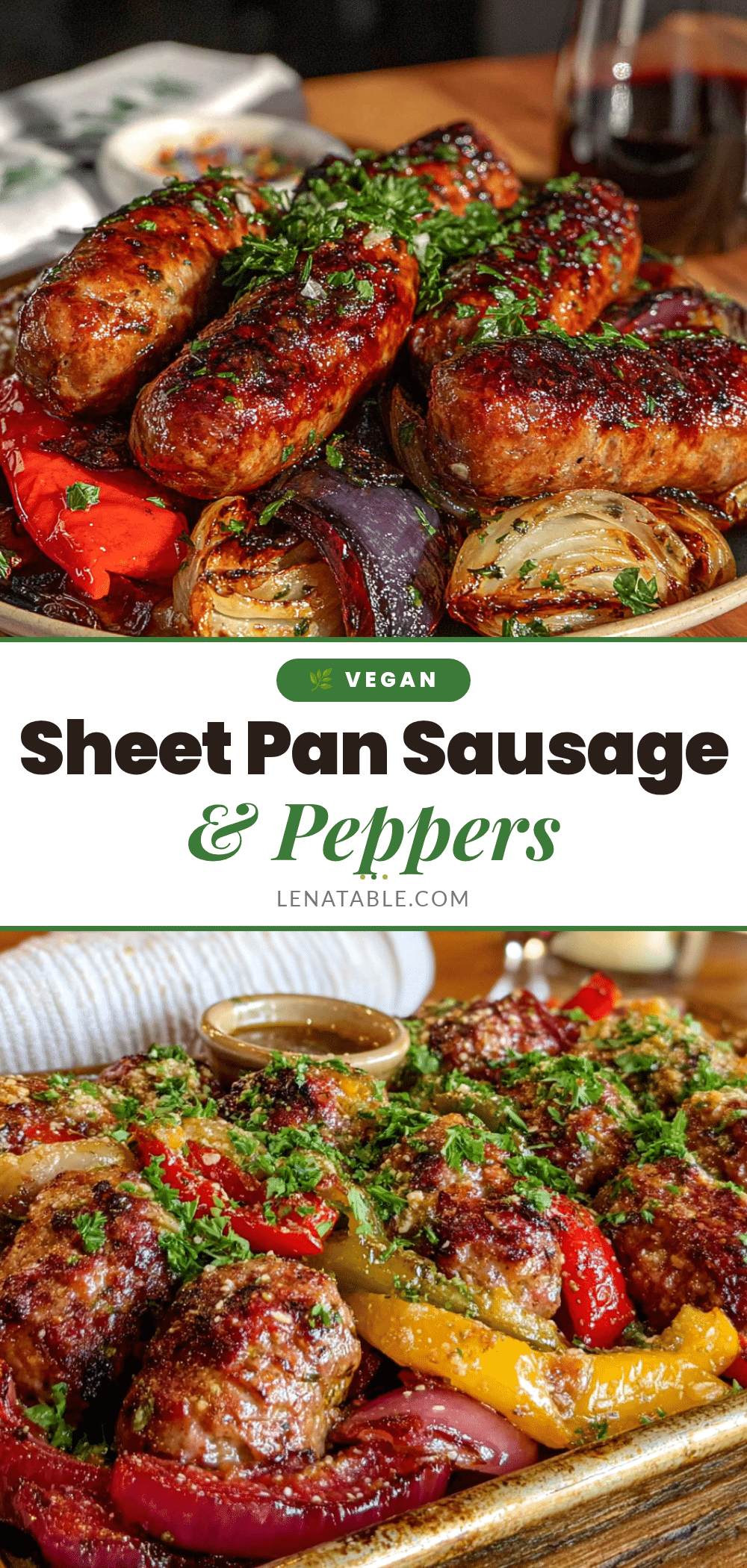 easy 5-ingredient sheet pan sausage and peppers recipe