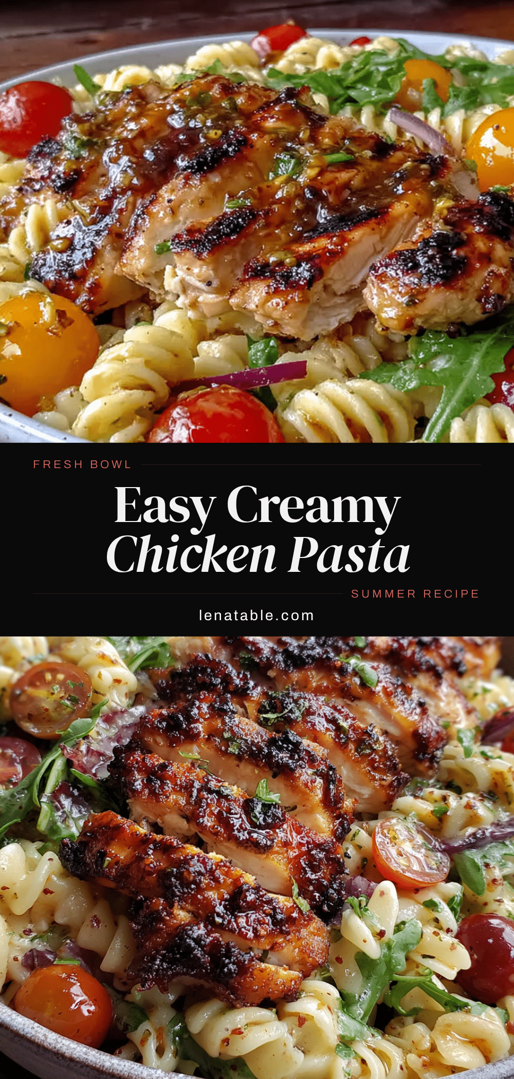 easy grilled chicken pasta salad with italian dressing recipe
