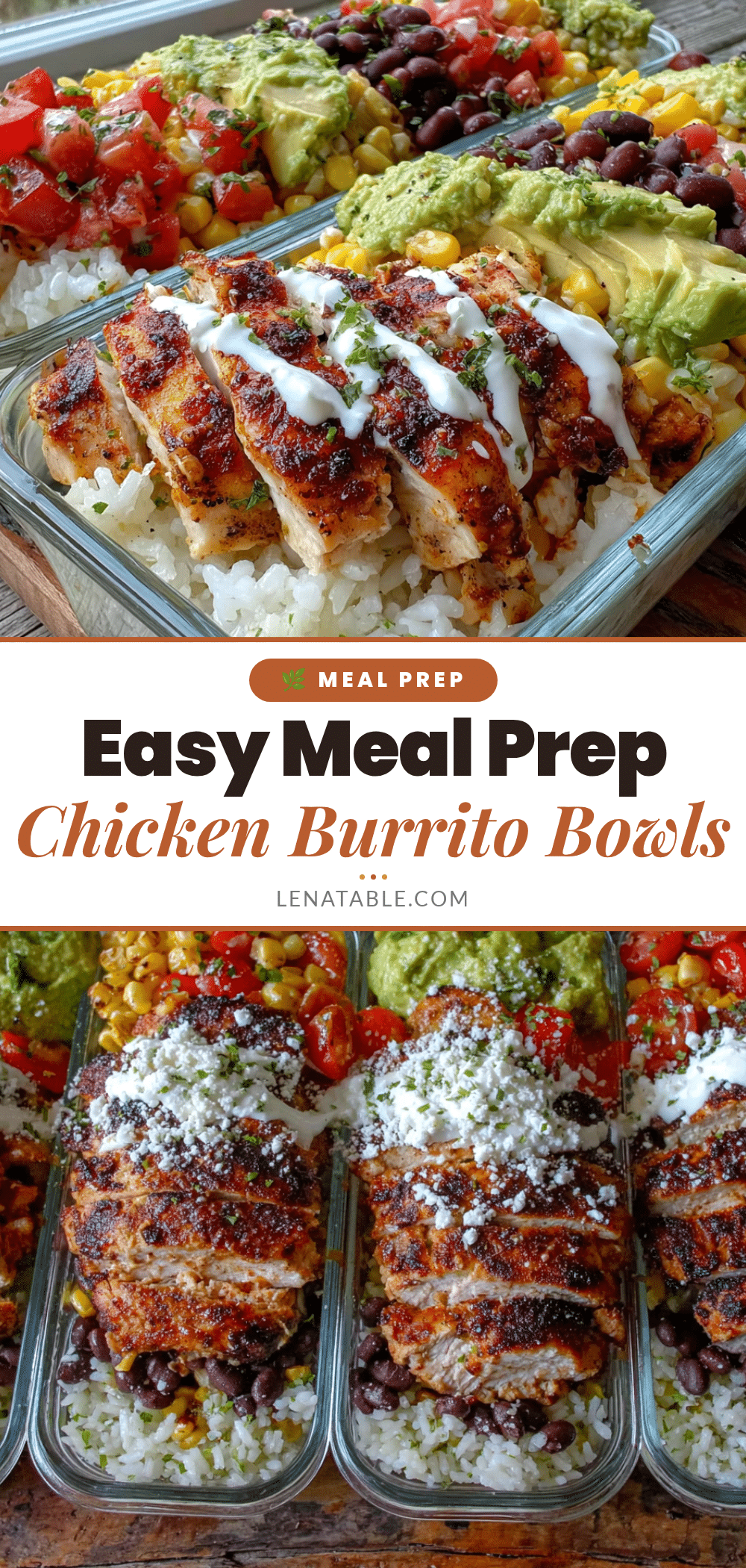 easy meal prep chicken breast burrito bowls recipe