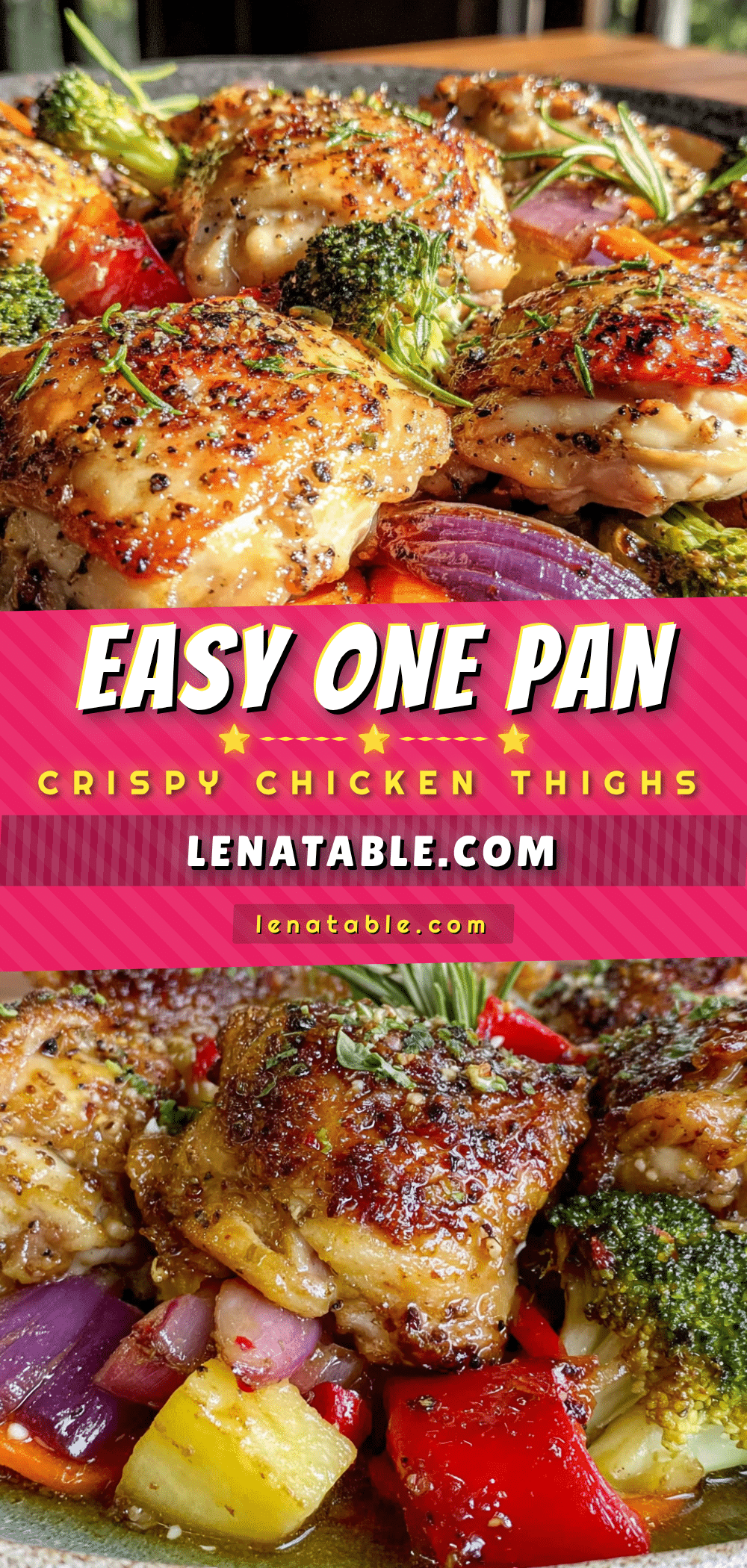 easy sheet pan chicken thighs with roasted veggies recipe