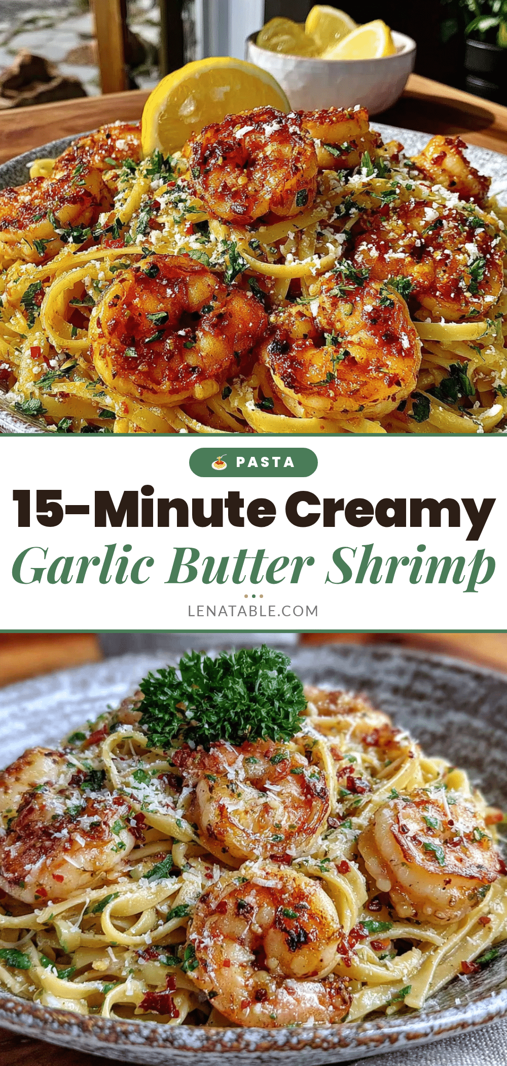 garlic butter shrimp pasta recipe