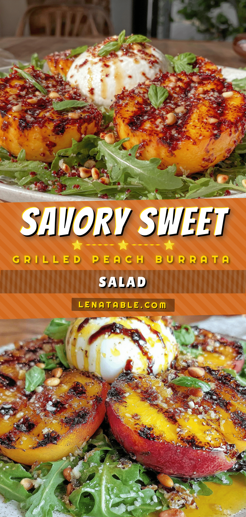 grilled peach and burrata salad recipe