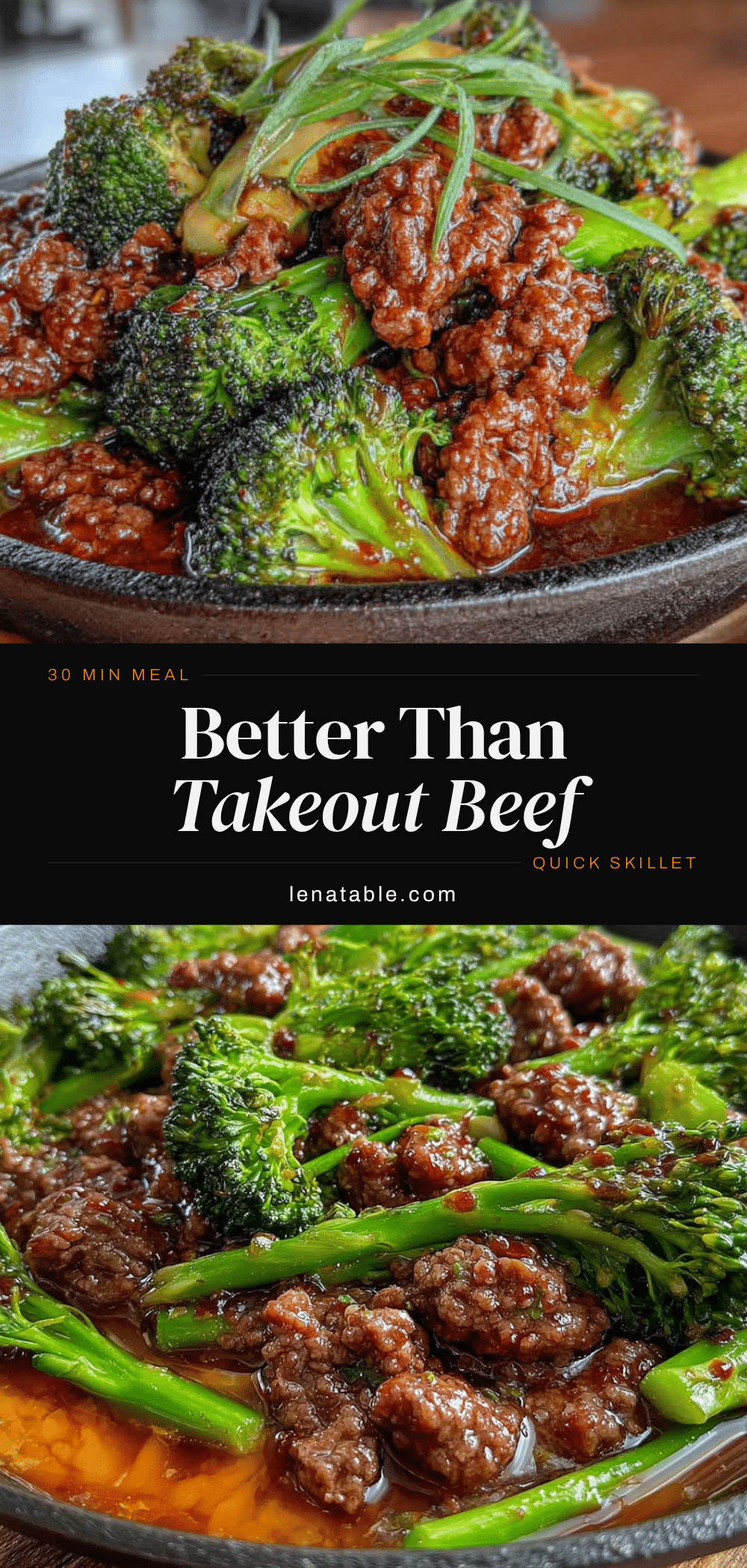 ground beef and broccoli skillet recipe