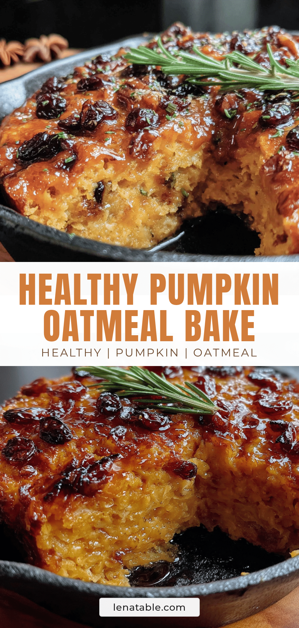 healthy pumpkin oatmeal breakfast bake recipe
