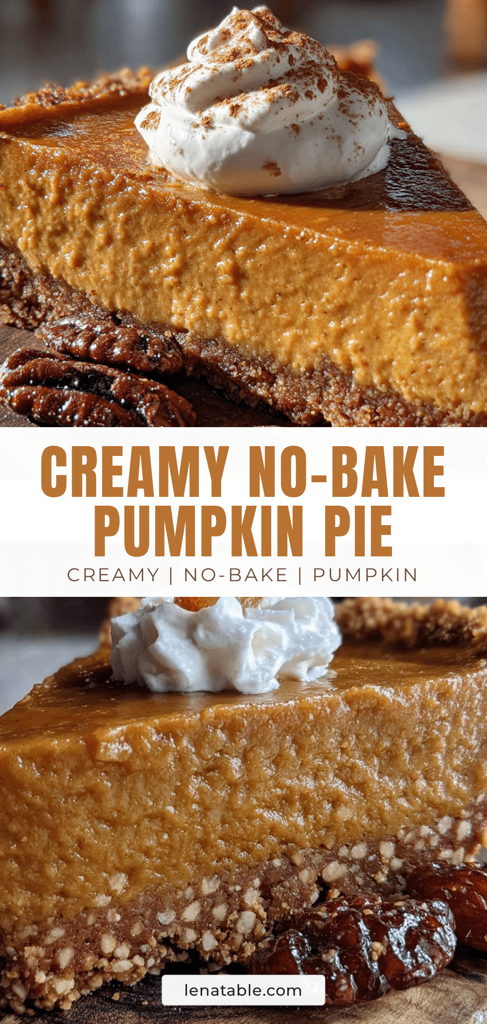 no-bake pumpkin pie with gingersnap crust recipe