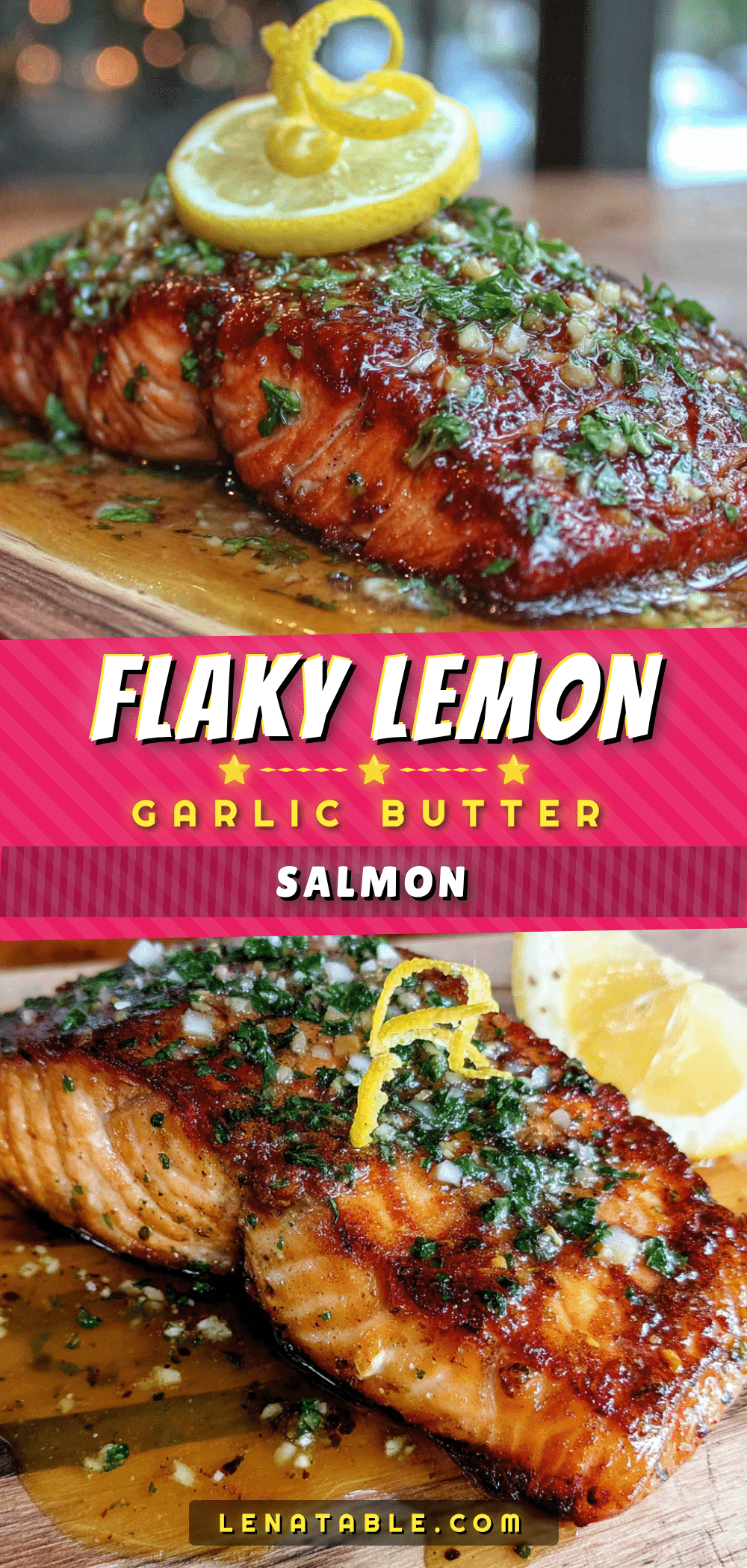 perfect baked salmon with lemon garlic butter sauce recipe